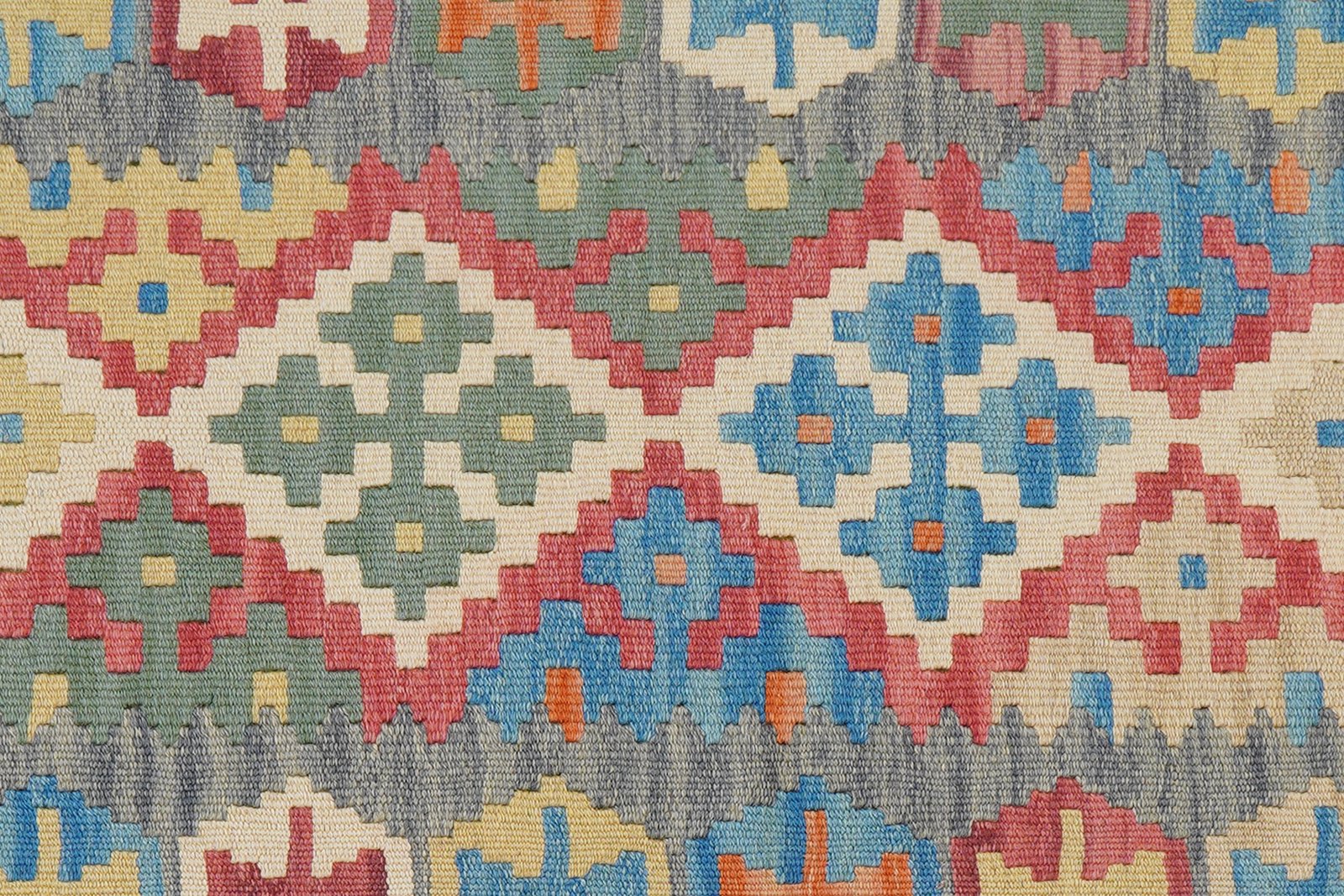 Kelim Gashgai — Handmade, 84x242 cm, Red, 100% Virgin Wool | View 5