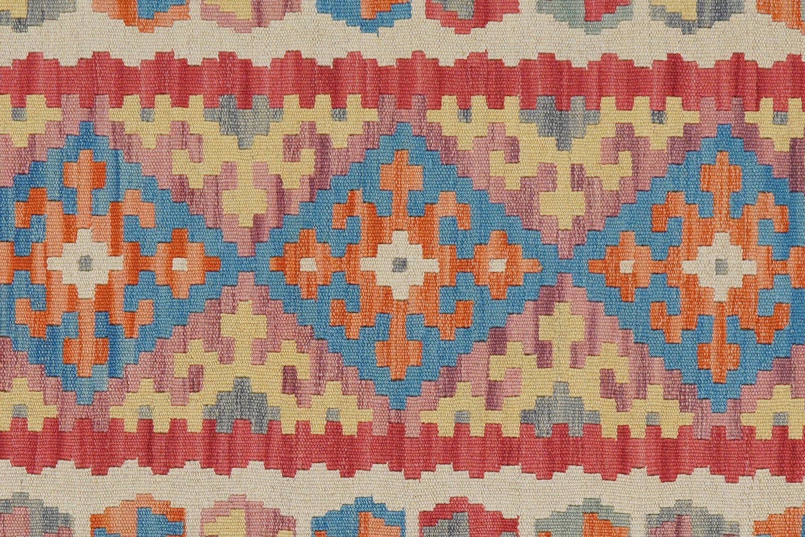 Kelim Gashgai — Handmade, 85x240 cm, Red, 100% Virgin Wool | View 5