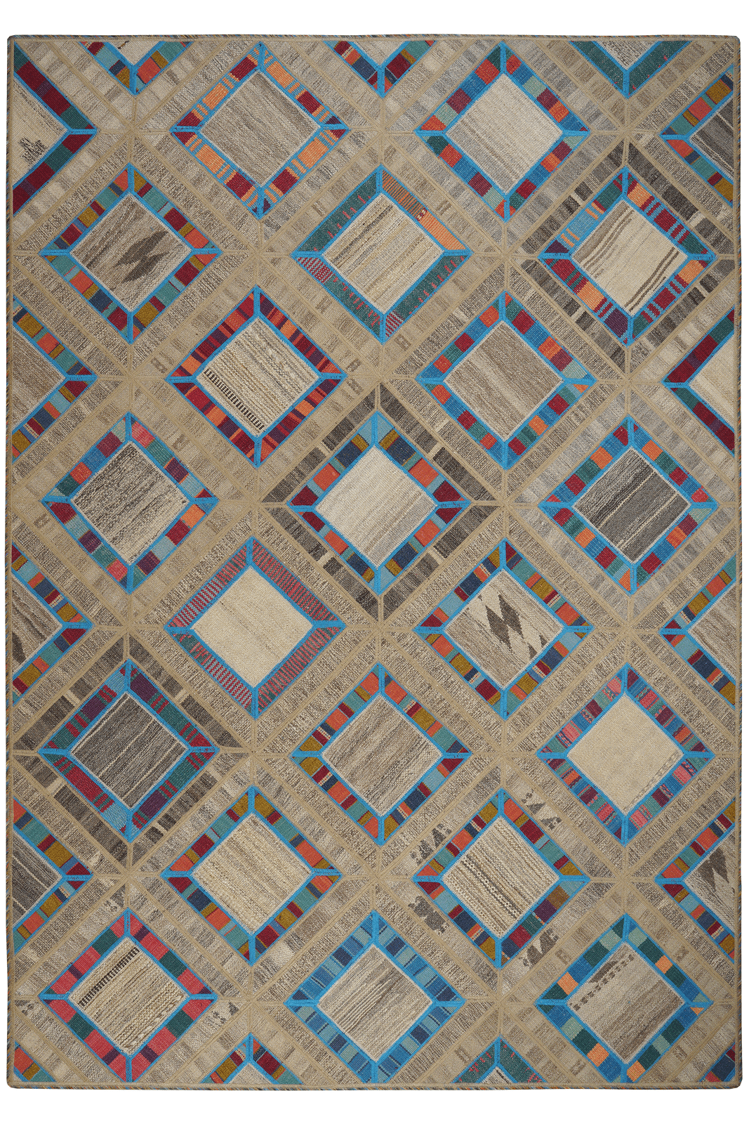 Kelim Tekkeh — Handmade, 167x240 cm, Multicolor, 100% Virgin Wool | Main view