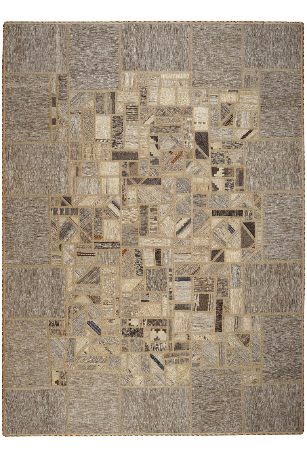 Kelim Tekkeh — Handmade, 173x237 cm, Beige, 100% Virgin Wool | Main view