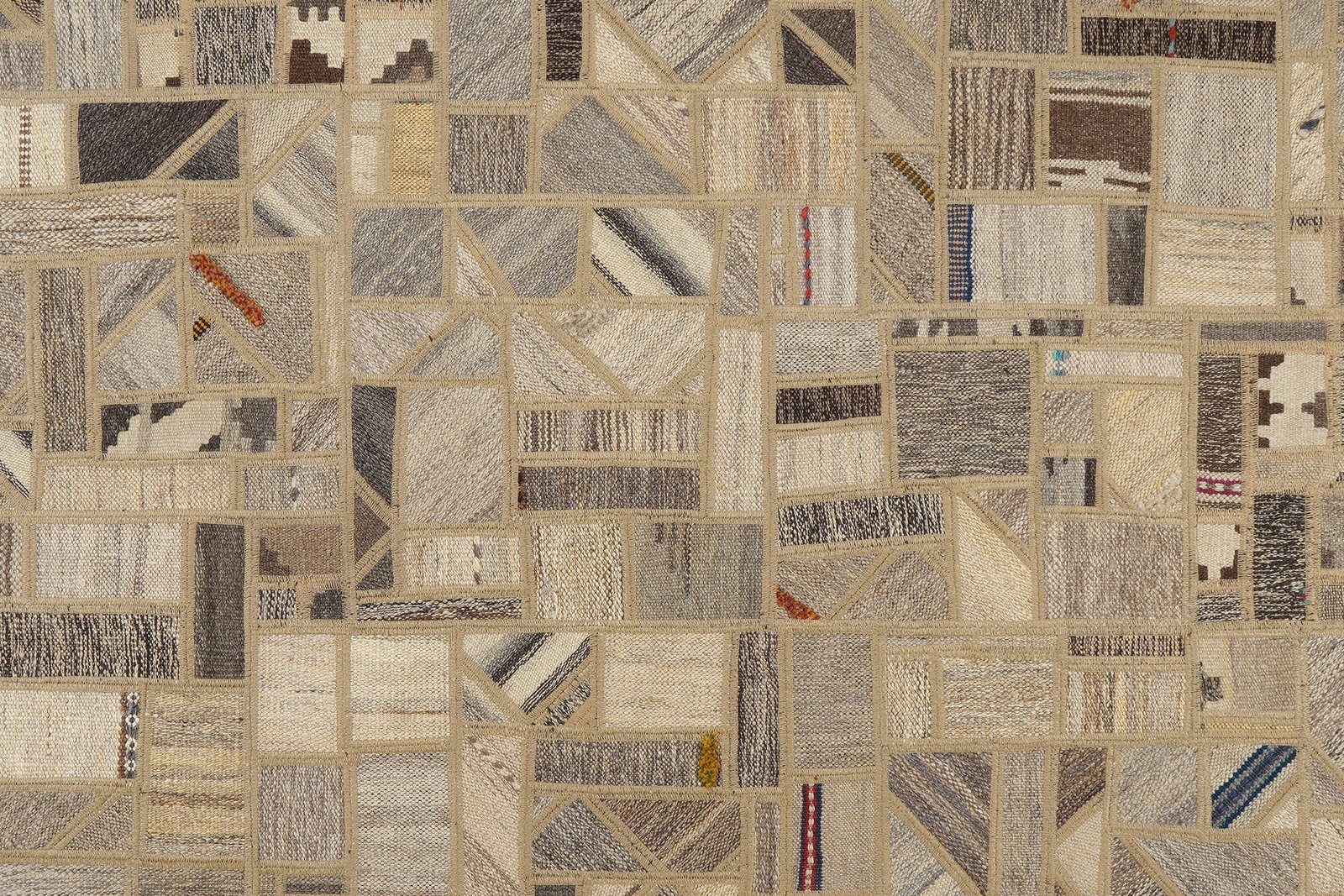 Kelim Tekkeh — Handmade, 173x237 cm, Beige, 100% Virgin Wool | View 5