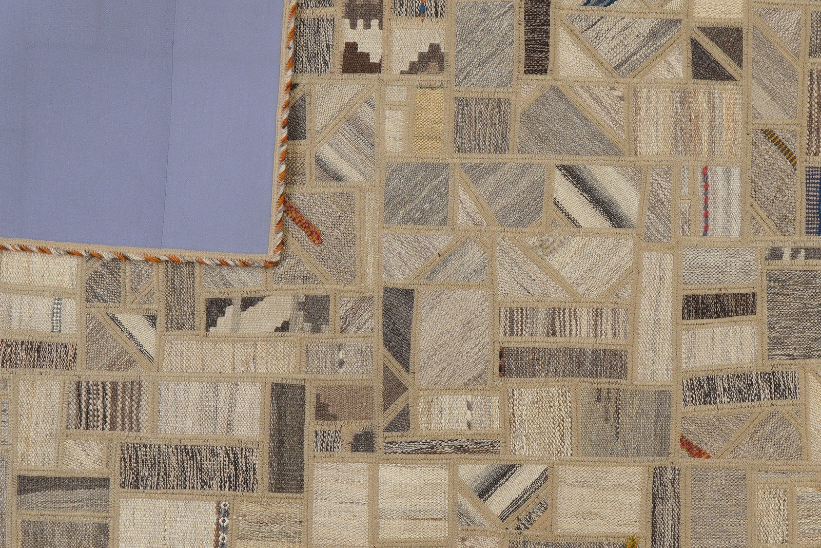 Kelim Tekkeh — Handmade, 173x237 cm, Beige, 100% Virgin Wool | View 6