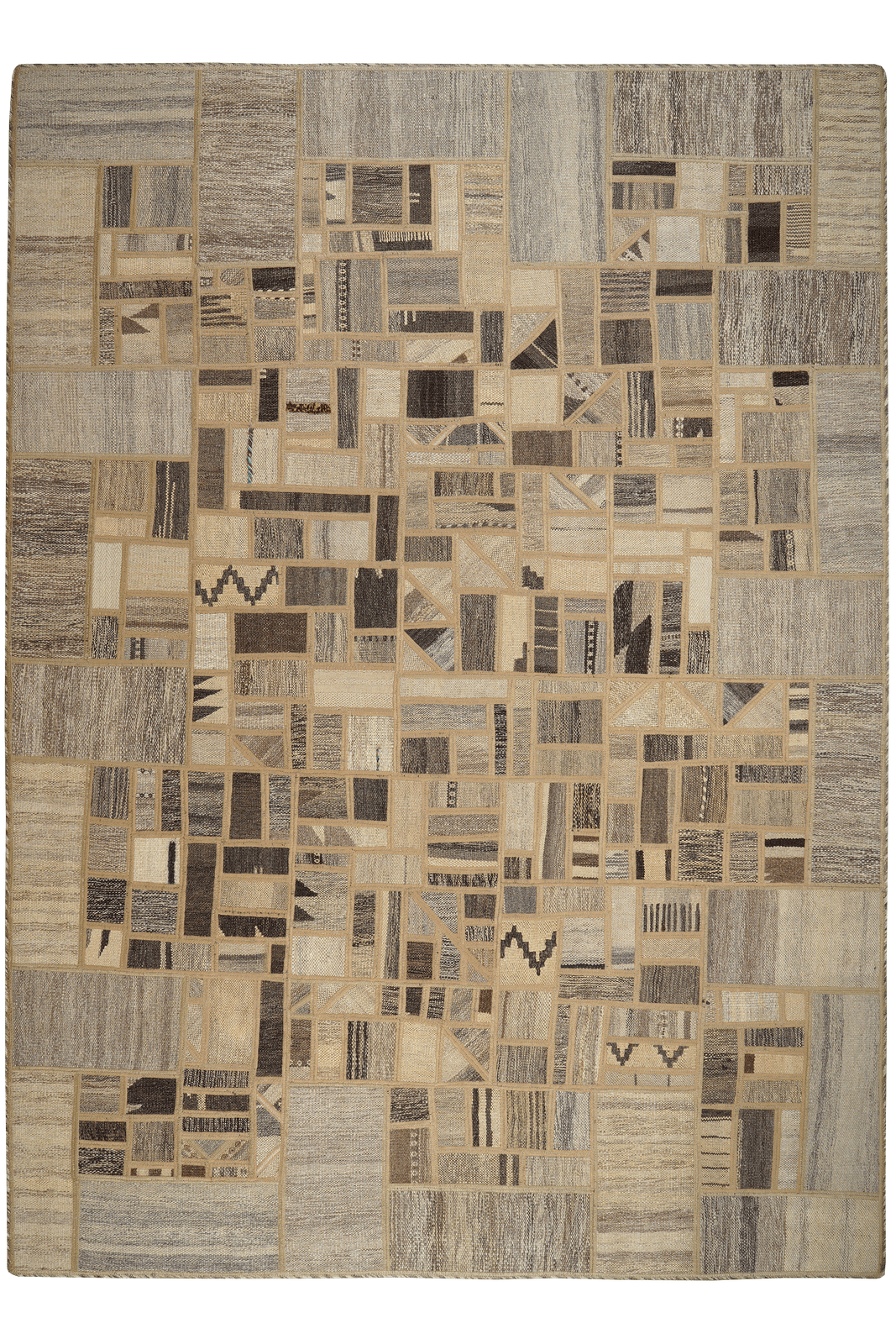 Kelim Tekkeh — Handmade, 171x235 cm, Beige, 100% Virgin Wool | Main view