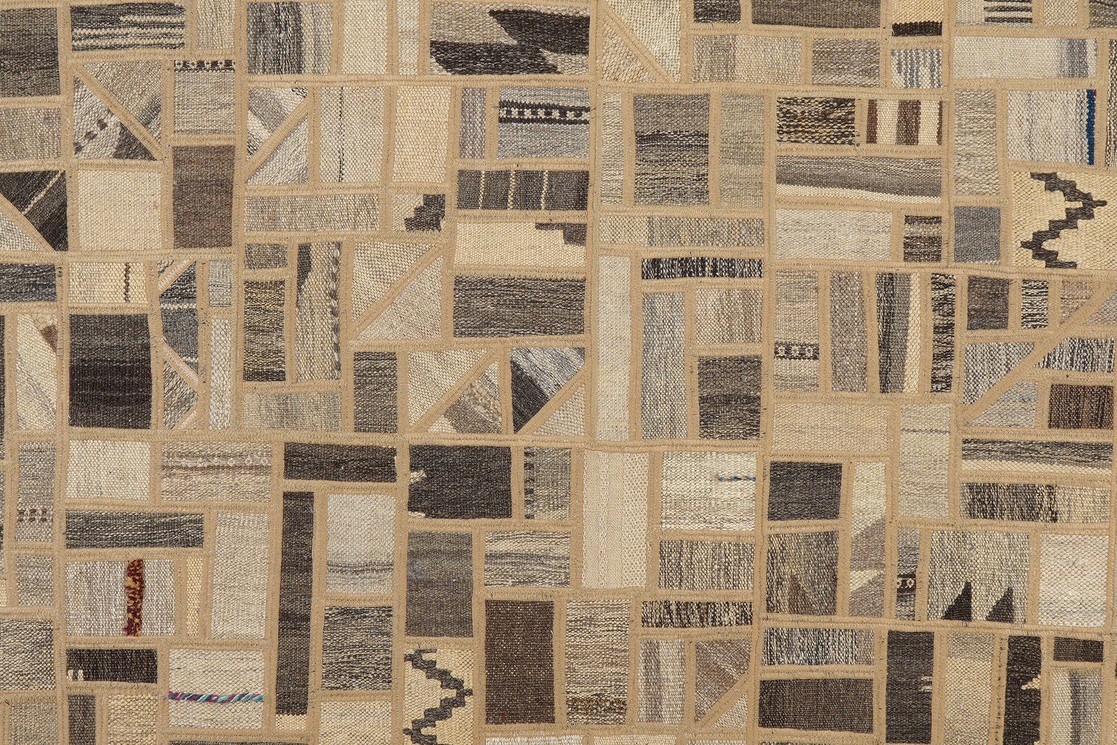 Kelim Tekkeh — Handmade, 171x235 cm, Beige, 100% Virgin Wool | View 5