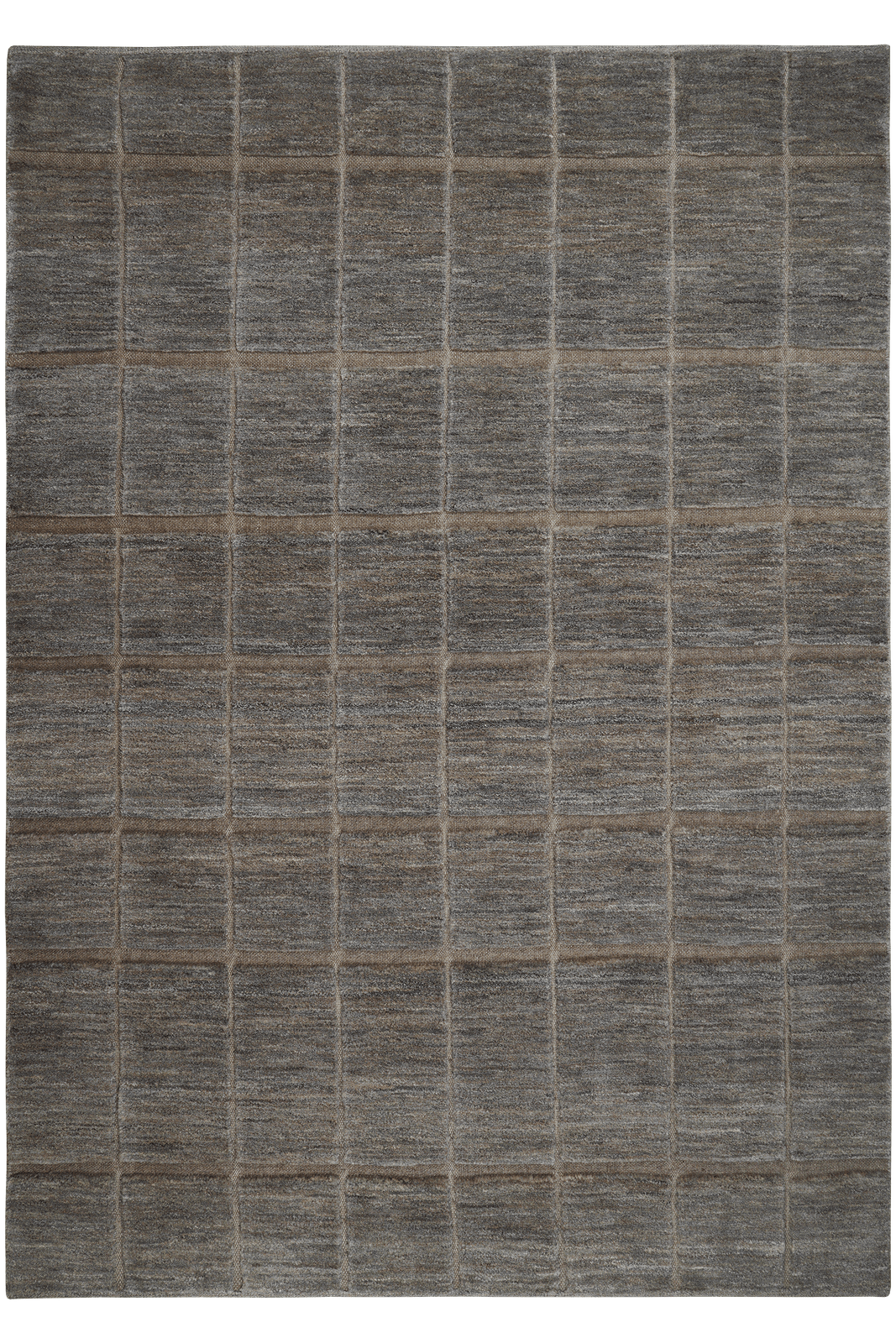 Gabbeh — Hand-knotted, 201x286 cm, Grey, 100% Virgin Wool | Main view