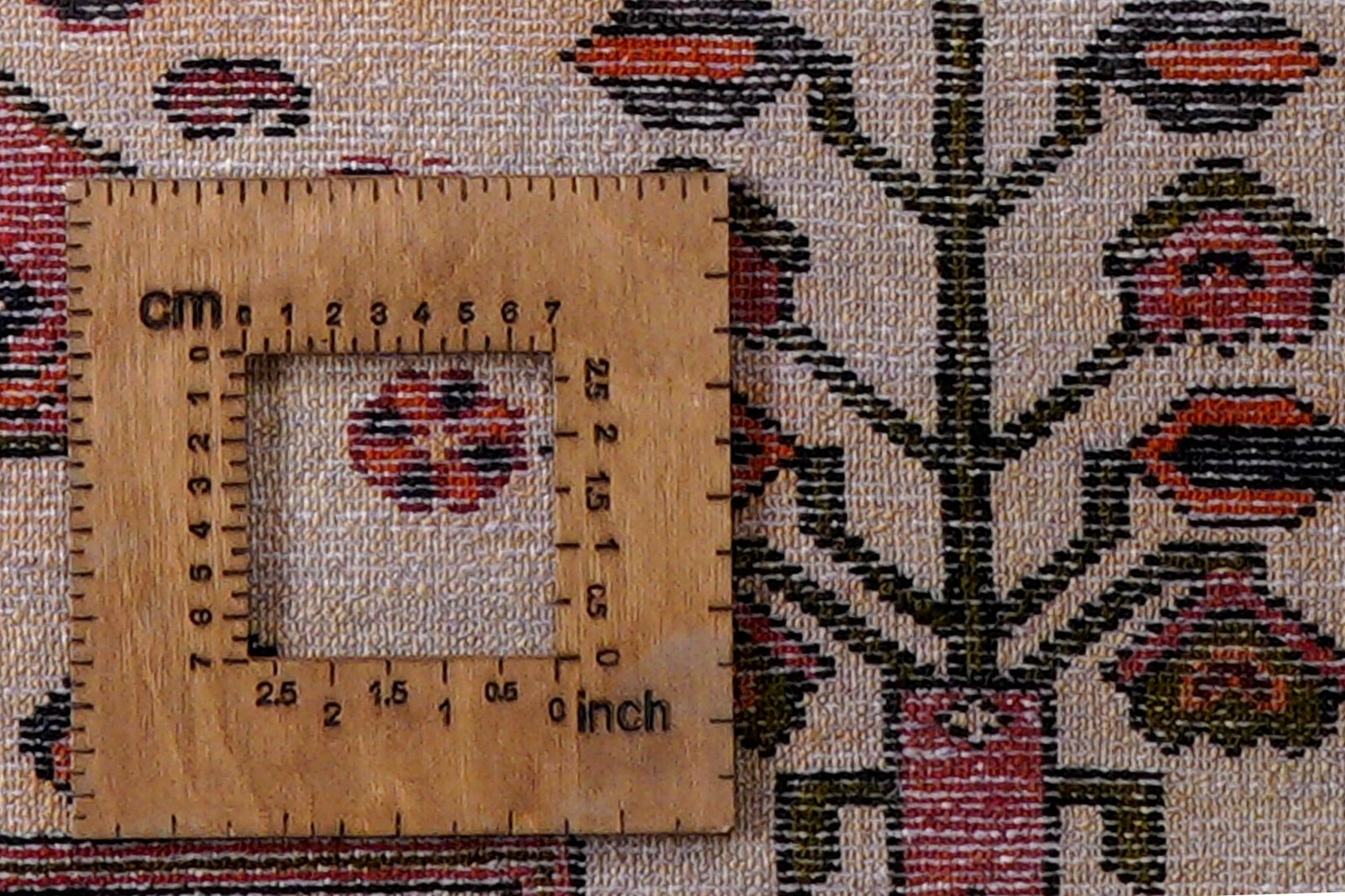 Saveh — Hand-knotted, 144x212 cm, Red, 100% Virgin Wool | View 8