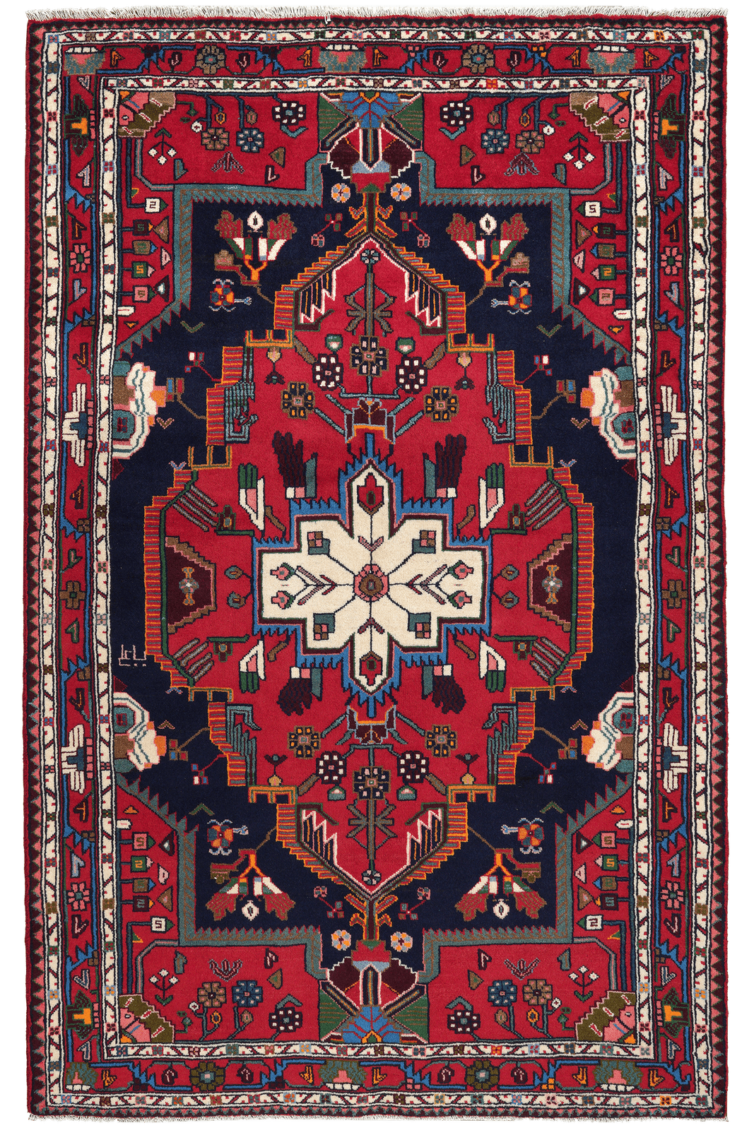 Toysarghan — Hand-knotted, 137x217 cm, Blue, 100% Virgin Wool | Main view