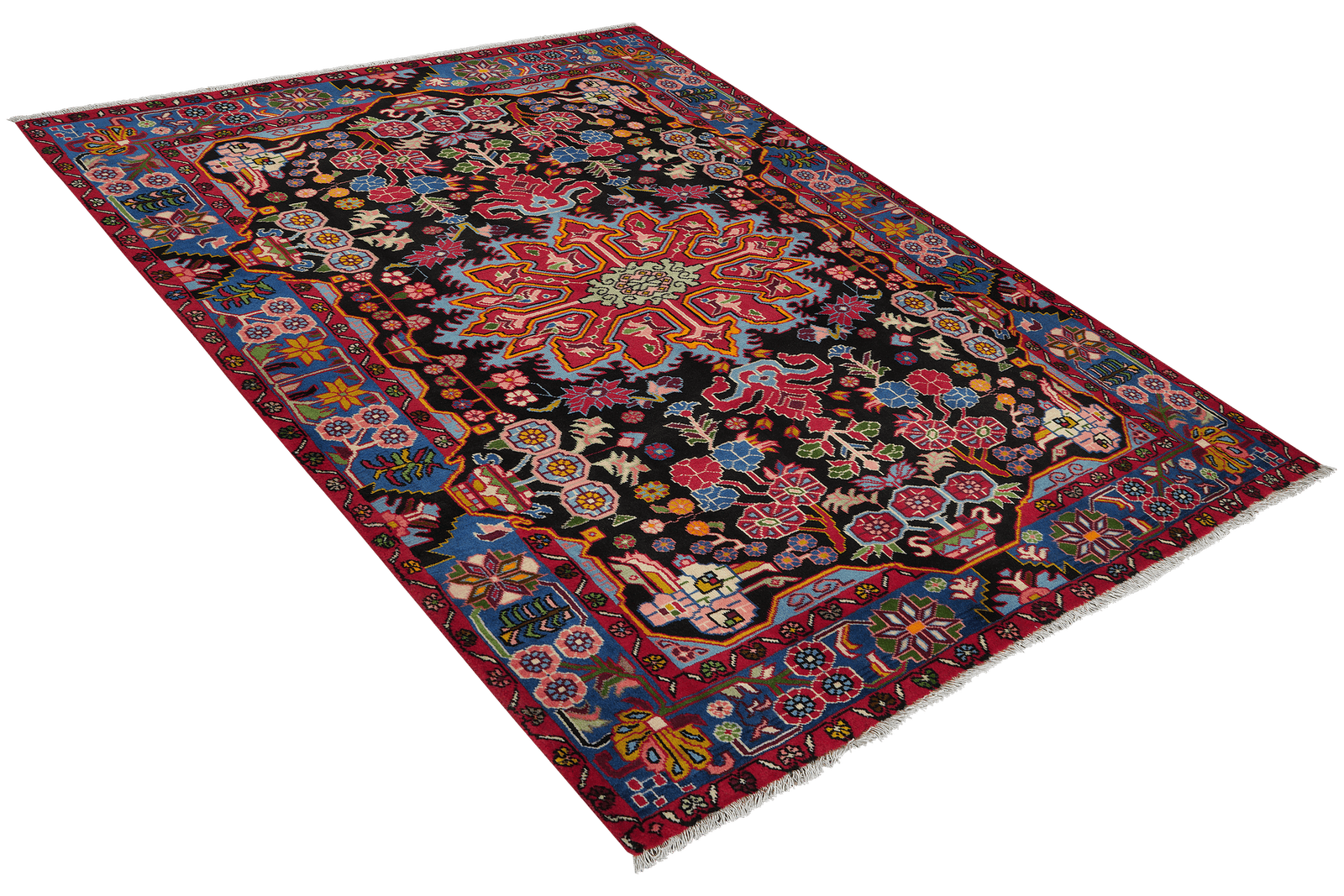 Nahavand — Hand-knotted, 153x197 cm, Black, 100% Virgin Wool | View 4