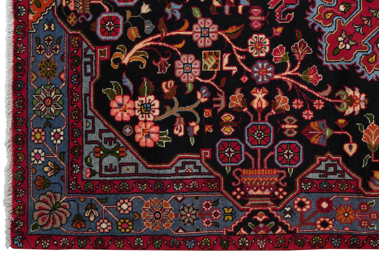 Nahavand — Hand-knotted, 152x246 cm, Blue, 100% Virgin Wool | View 3