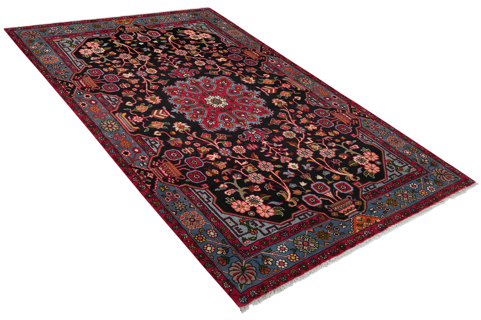 Nahavand — Hand-knotted, 152x246 cm, Blue, 100% Virgin Wool | View 4