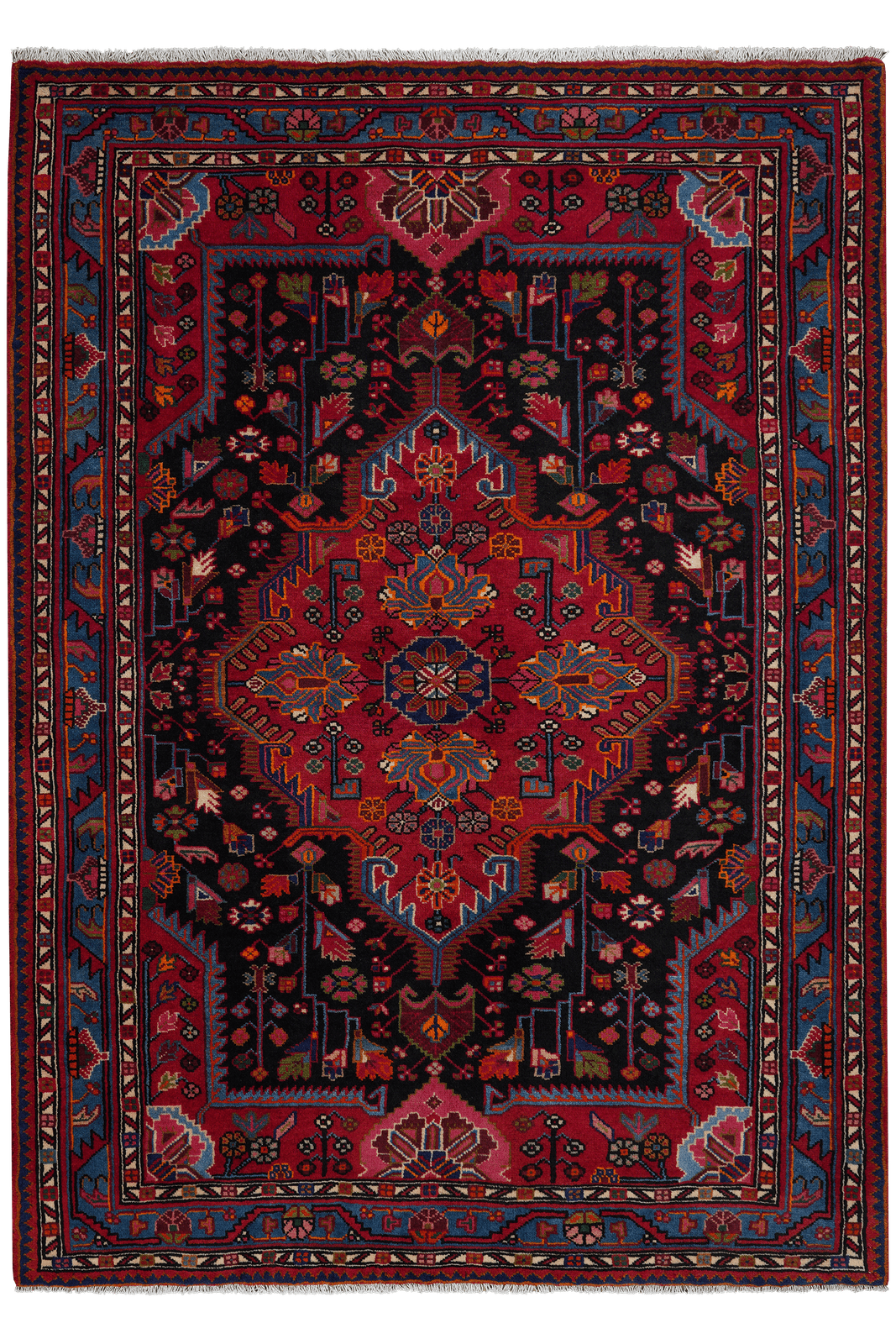 Toysarghan — Hand-knotted, 143x200 cm, Blue, 100% Virgin Wool | Main view