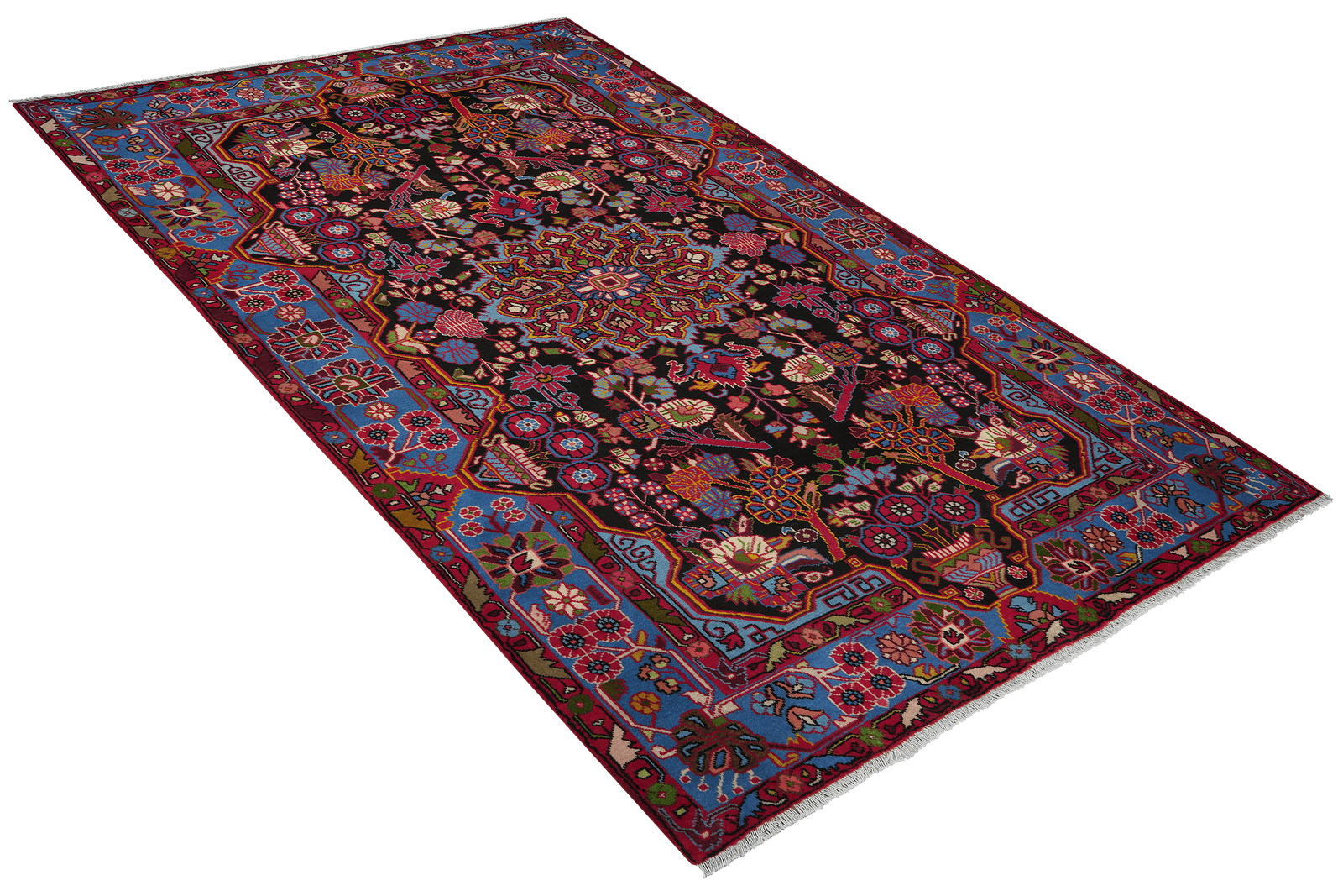 Nahavand — Hand-knotted, 154x250 cm, Blue, 100% Virgin Wool | View 4