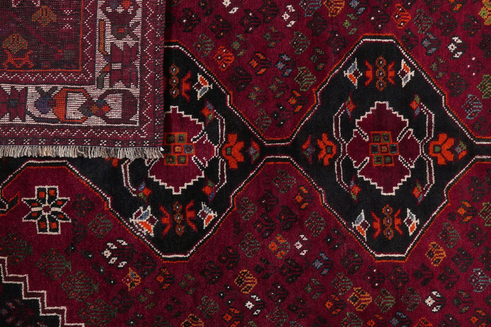 Shiraz — Hand-knotted, 178x267 cm, Red, 100% Virgin Wool | View 7