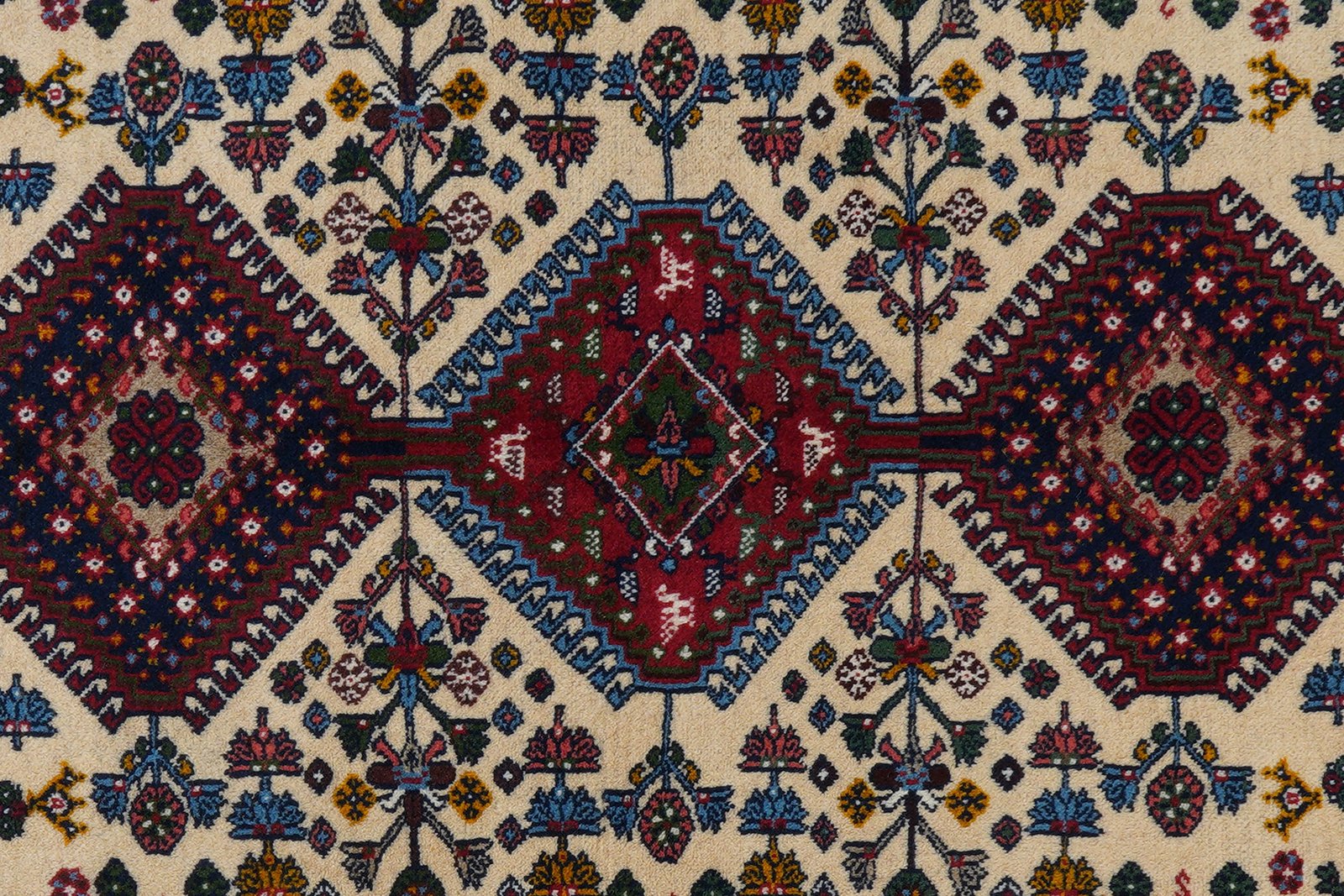 Yalameh — Hand-knotted, 113x155 cm, Beige, 100% Virgin Wool | View 6