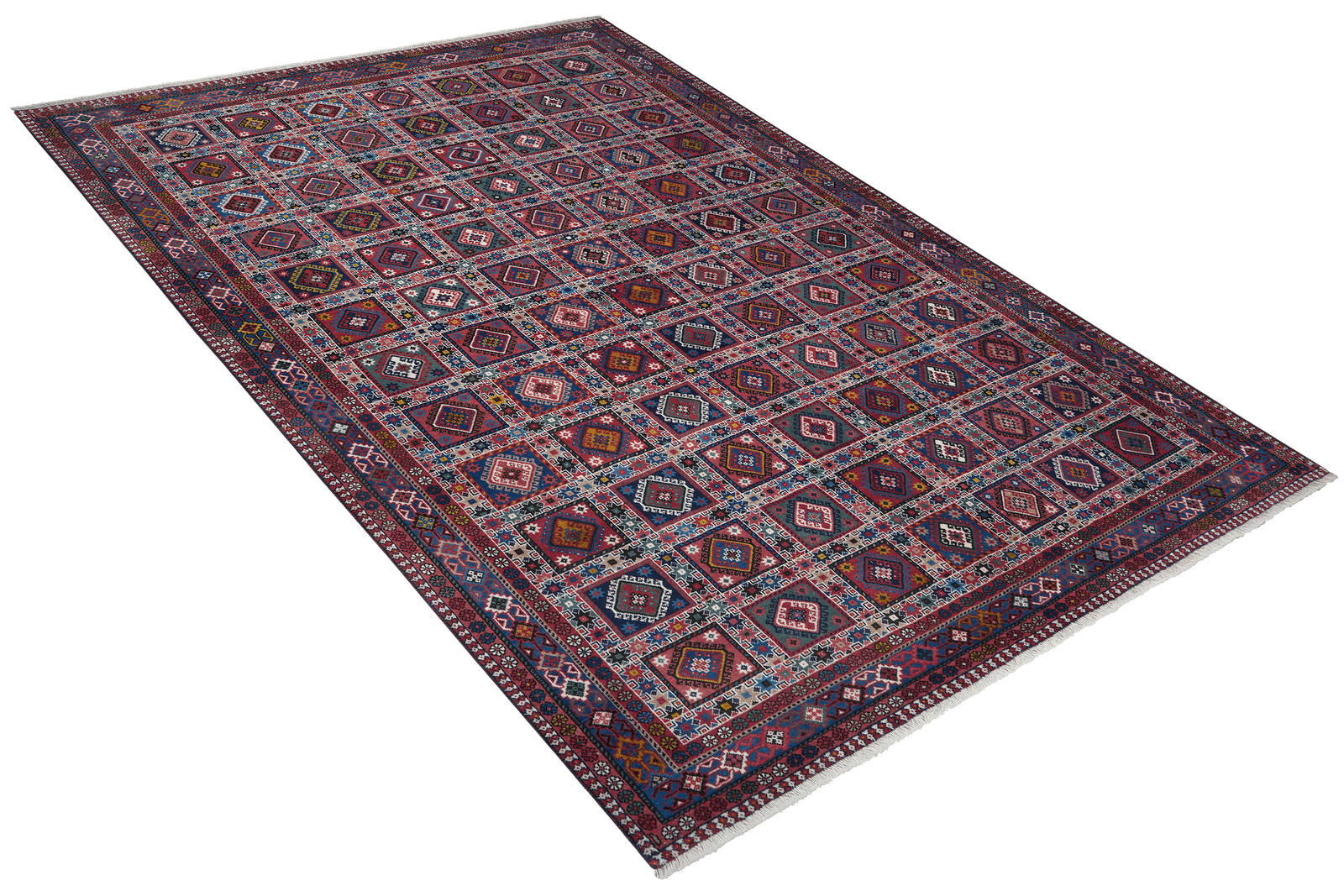 Yalameh — Hand-knotted, 201x288 cm, Multicolor, 100% Virgin Wool | View 4