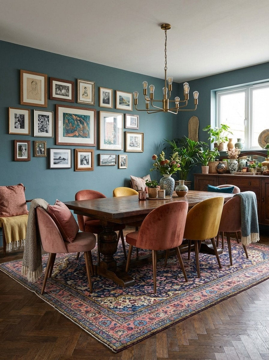 Mehreban — Handgefertigt, 347x260 cm, Rot, 100% Virgin Wool | Back view