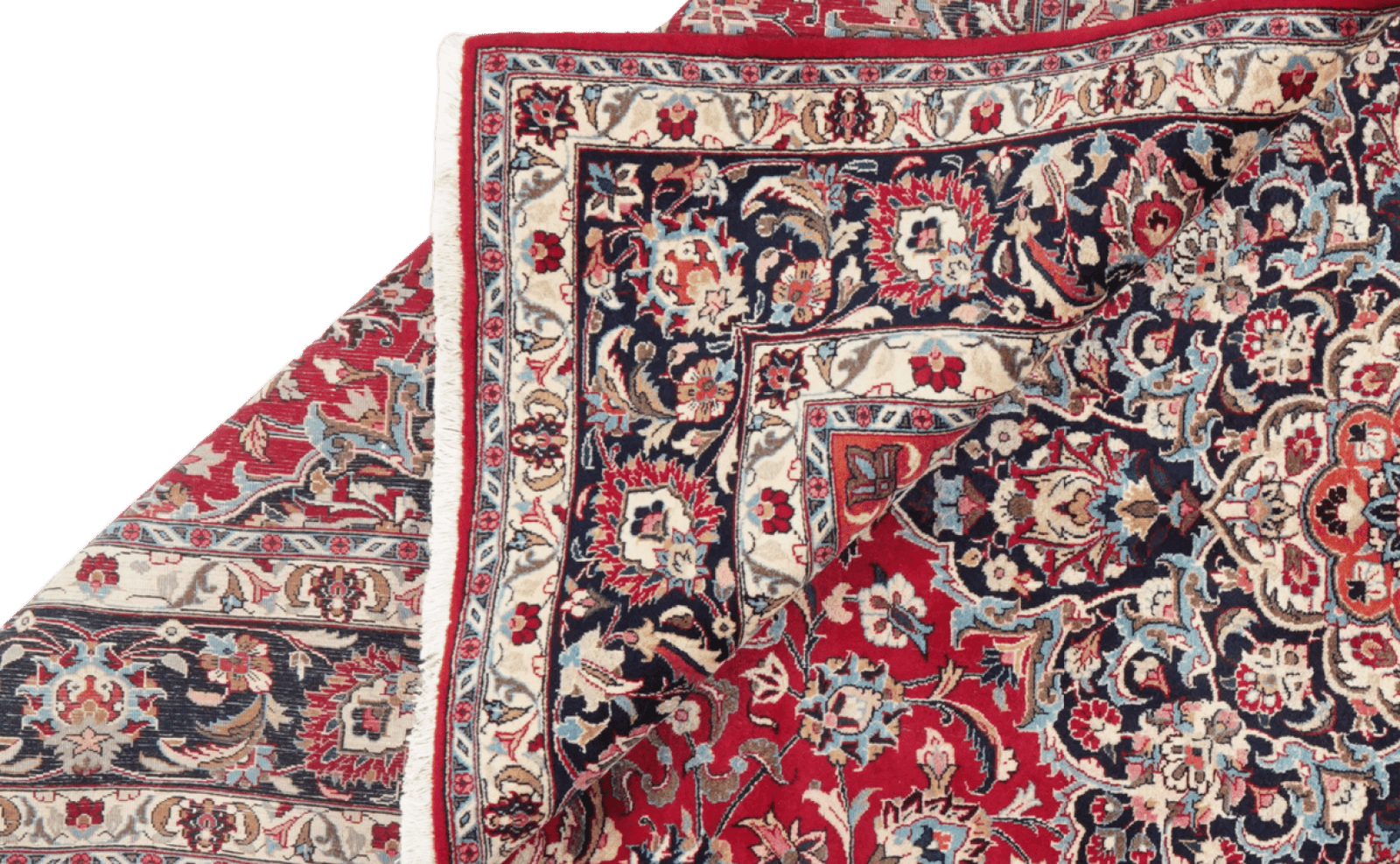 Mashad — Hand-knotted, 247x338 cm, Red, 100% Virgin Wool | View 5