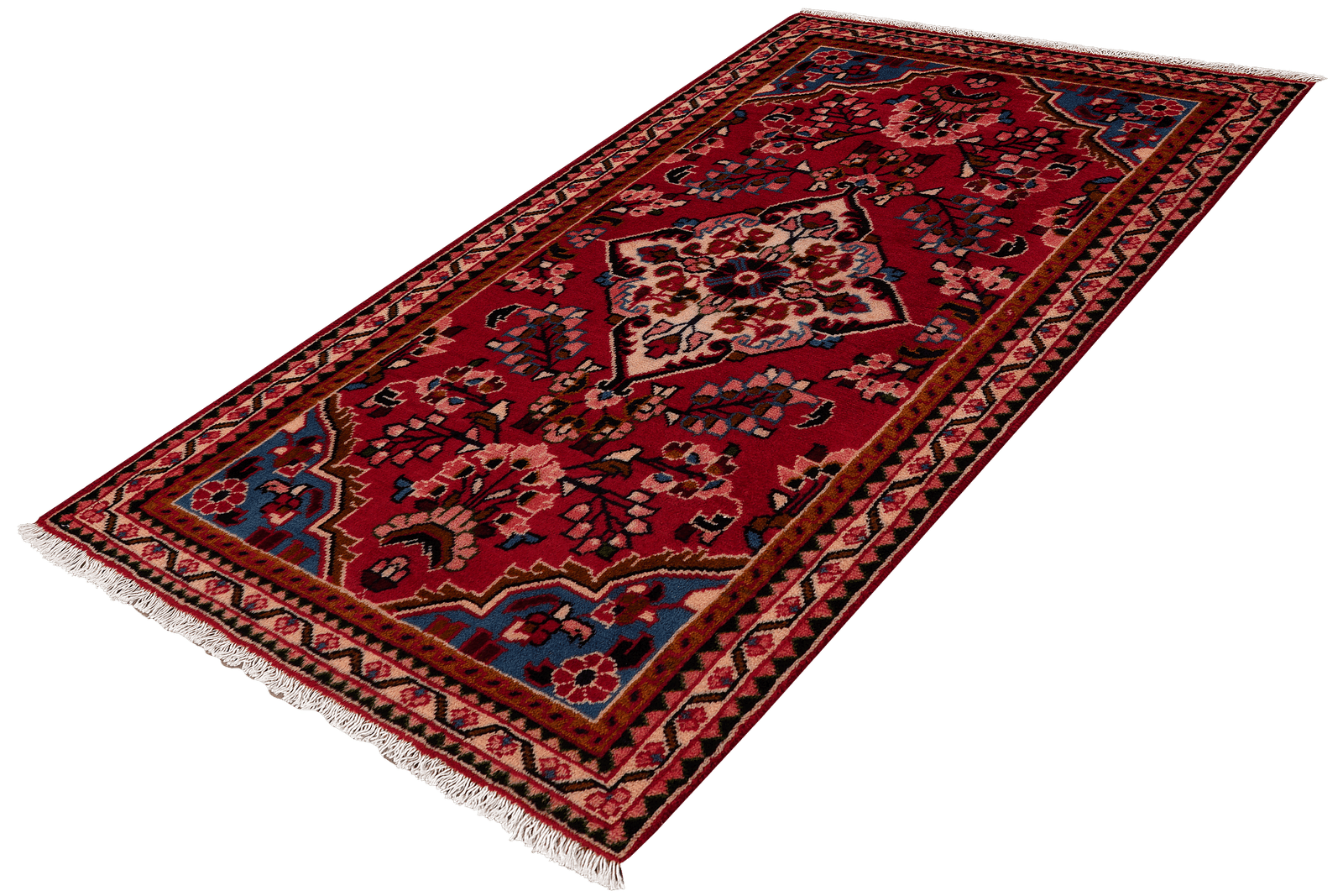 Lilian — Hand-knotted, 70x126 cm, Red, 100% Virgin Wool | View 5