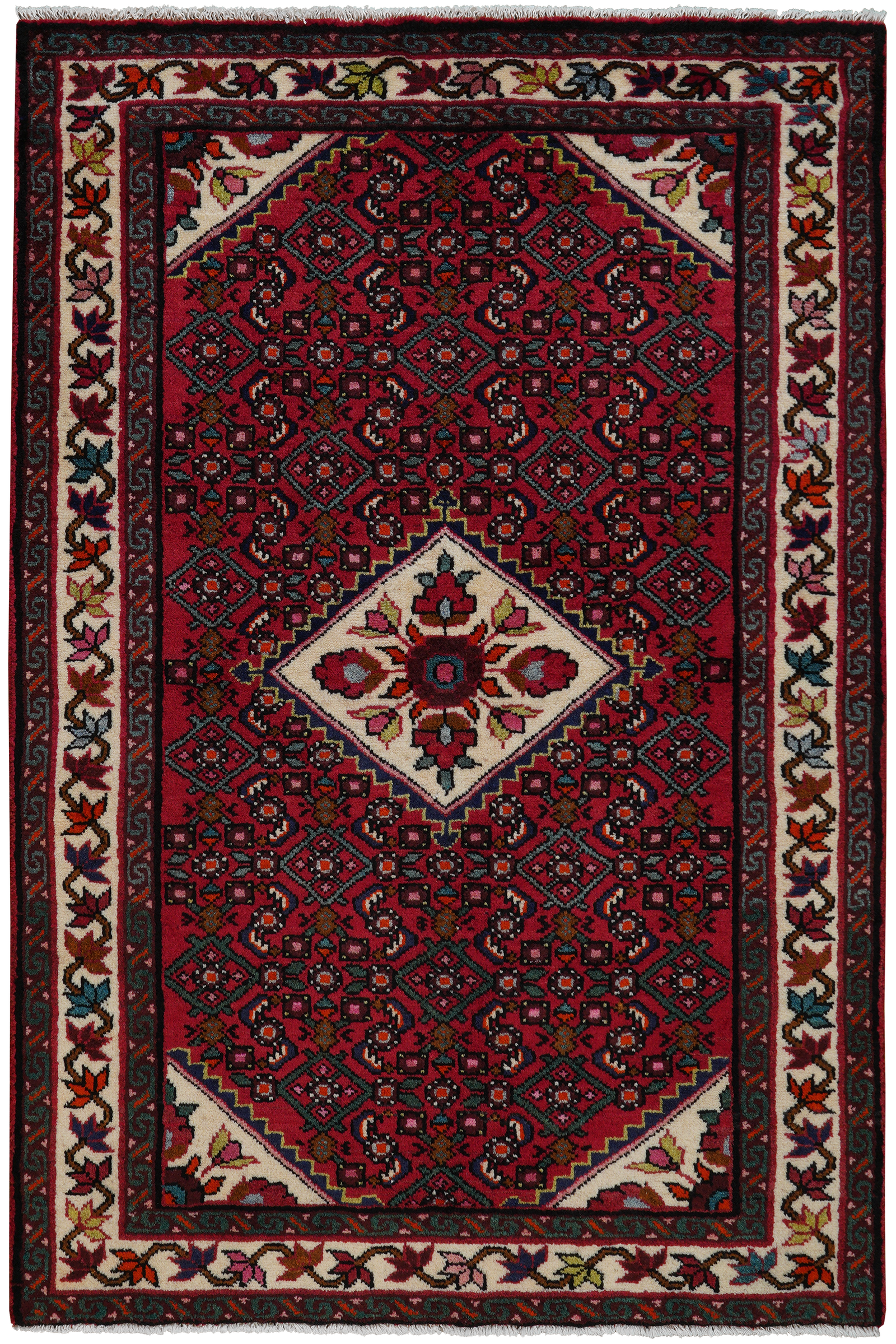 Koutabad — Handgefertigt, 162x108 cm, Beige, 100% Virgin Wool | Main view