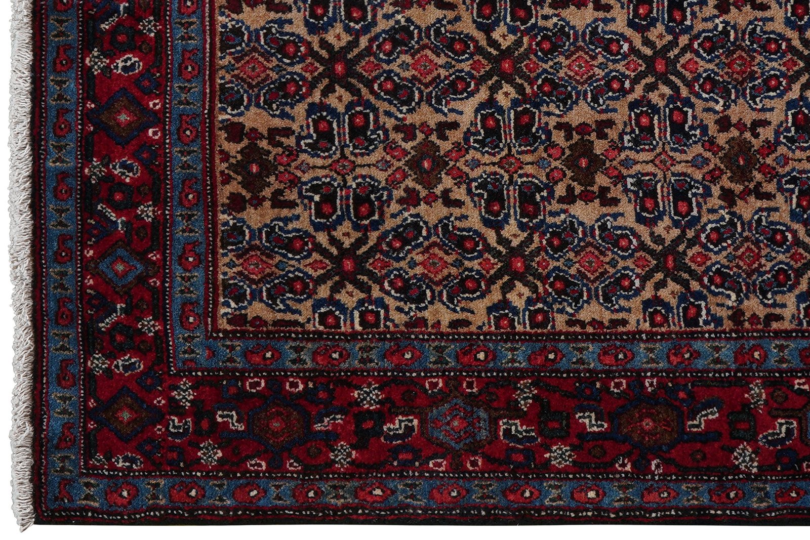 Senneh — Hand-knotted, 119x143 cm, Beige, 100% Virgin Wool | View 3
