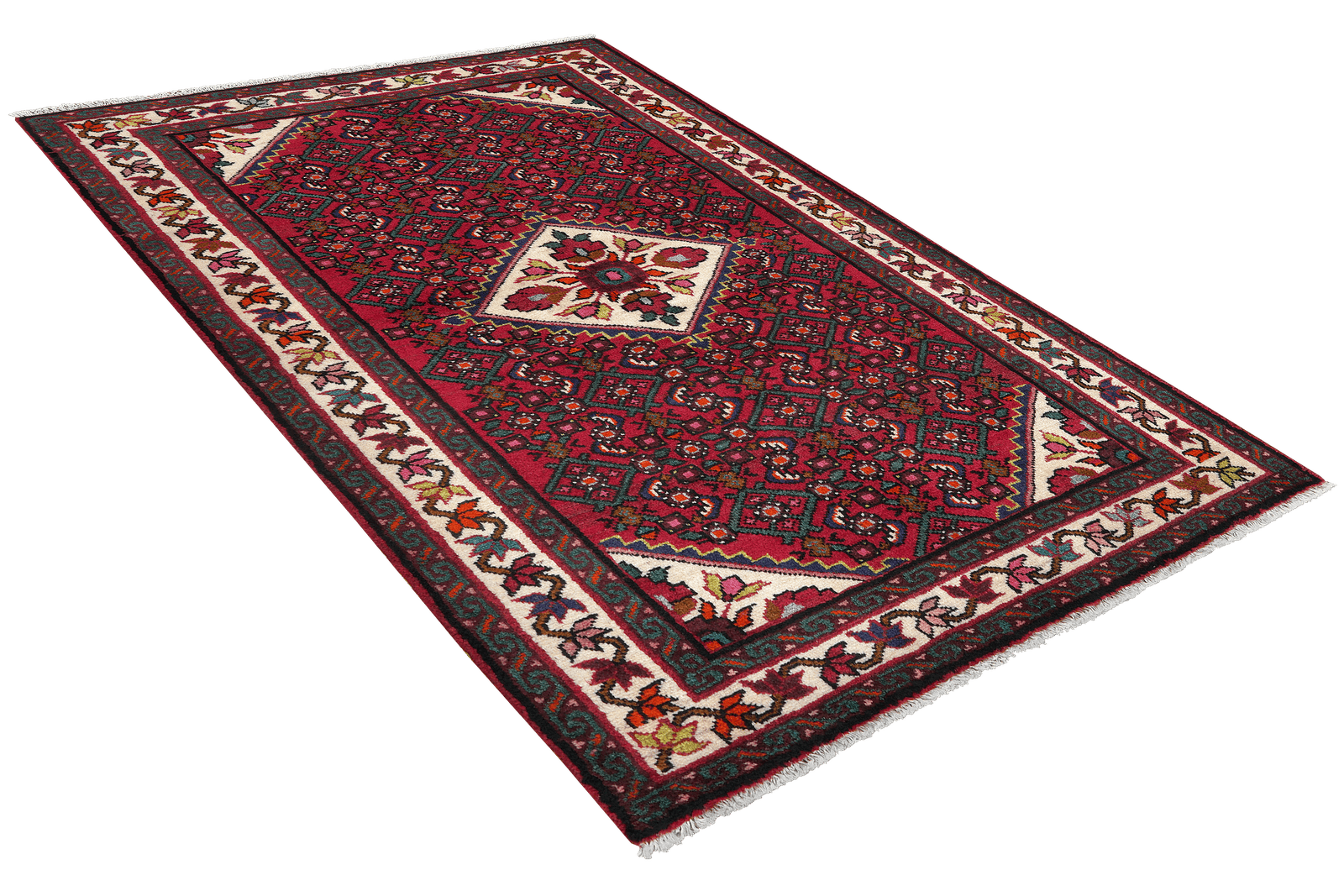 Koutabad — Hand-knotted, 109x165 cm, Red, 100% Virgin Wool | View 4
