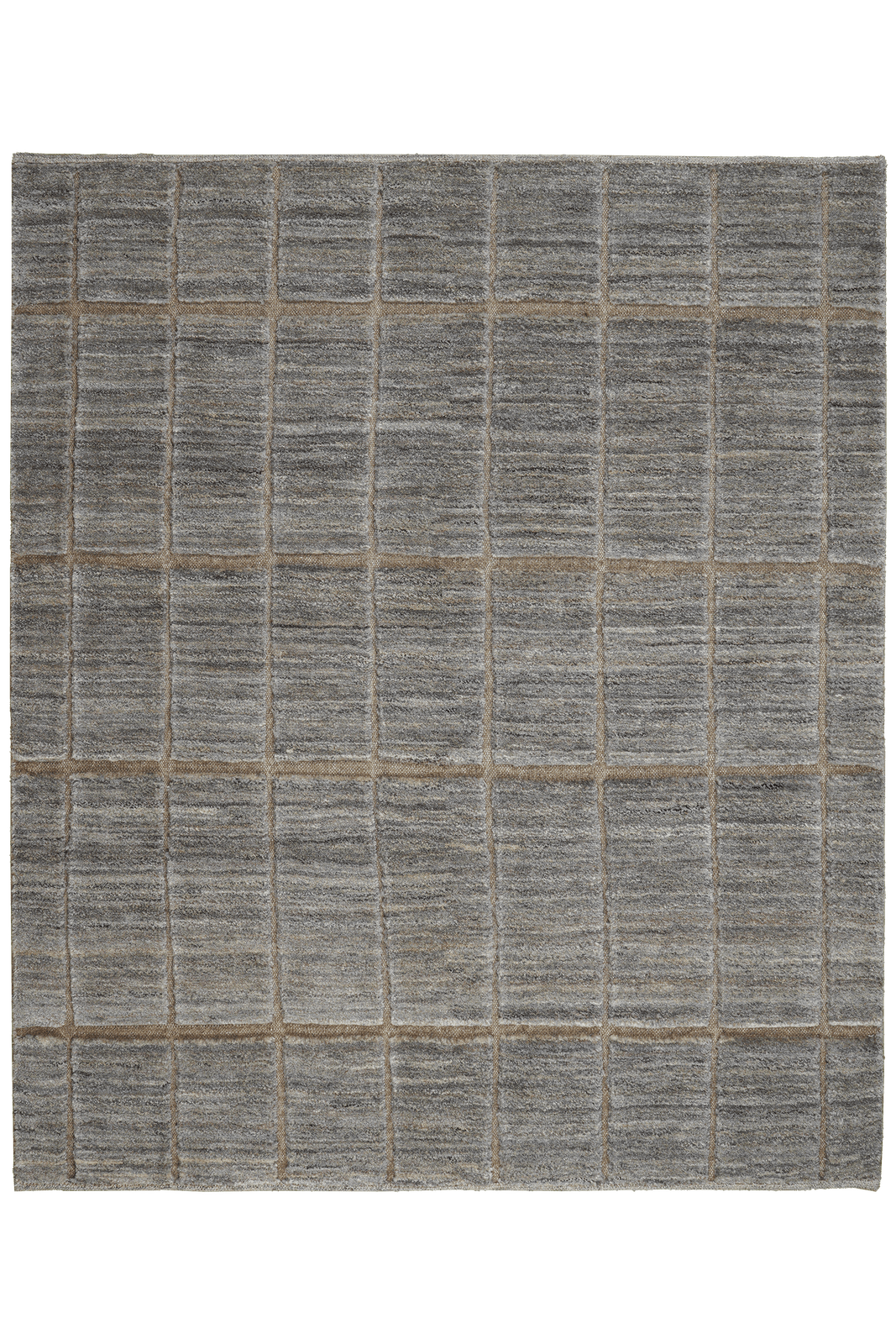 Gabbeh — Hand-knotted, 158x185 cm, Grey, 100% Virgin Wool | Main view