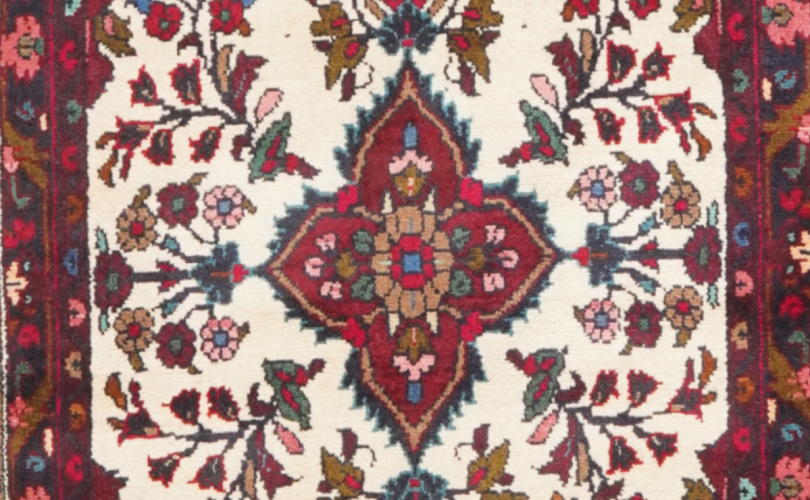 Mehreban — Handgefertigt, 401x81 cm, Blau, 100% Virgin Wool | View 5