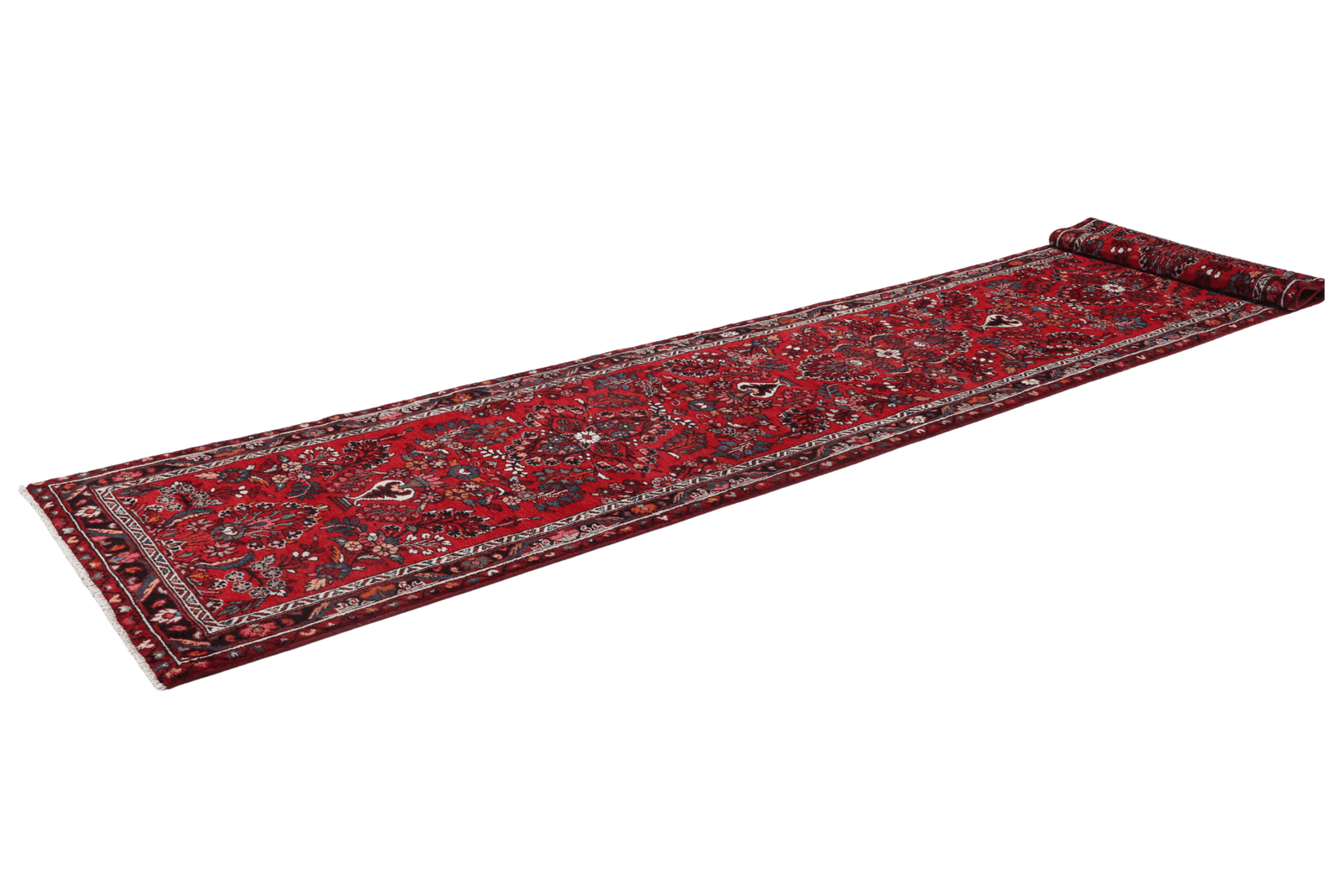 Mehreban — Hand-knotted, 85x447 cm, Red, 100% Virgin Wool | View 6