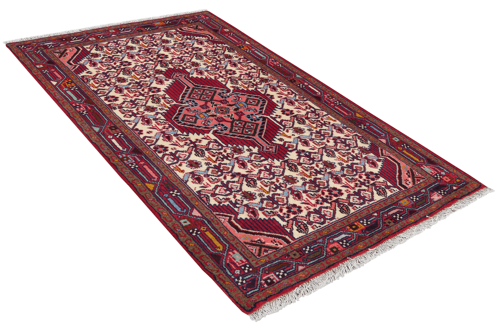 Assadabad — Hand-knotted, 79x130 cm, Beige, 100% Virgin Wool | View 4