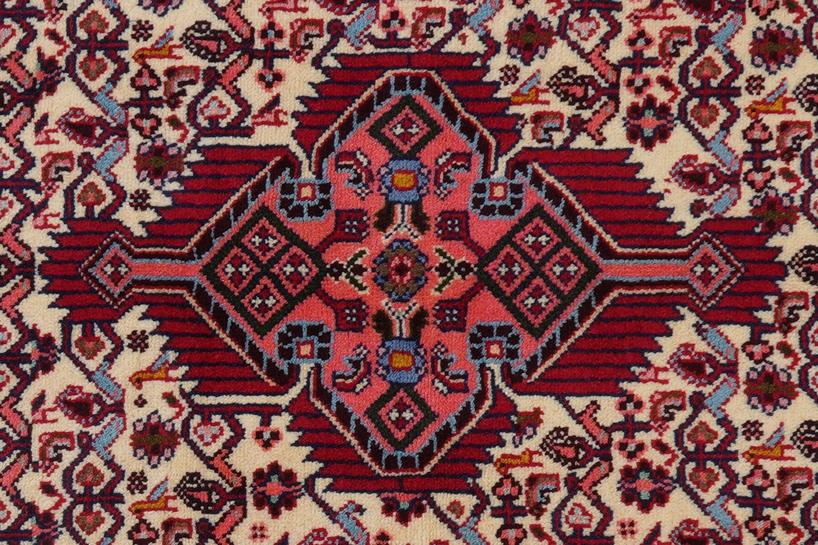 Assadabad — Hand-knotted, 79x130 cm, Beige, 100% Virgin Wool | View 6
