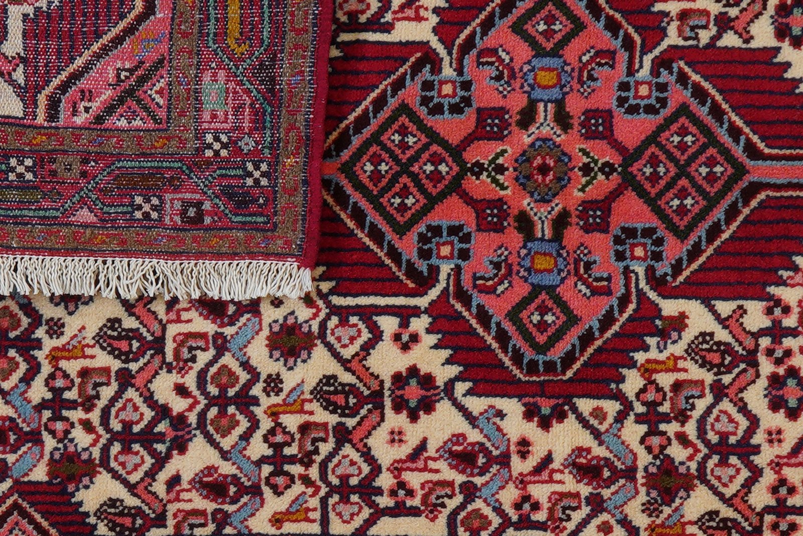 Assadabad — Hand-knotted, 79x130 cm, Beige, 100% Virgin Wool | View 7