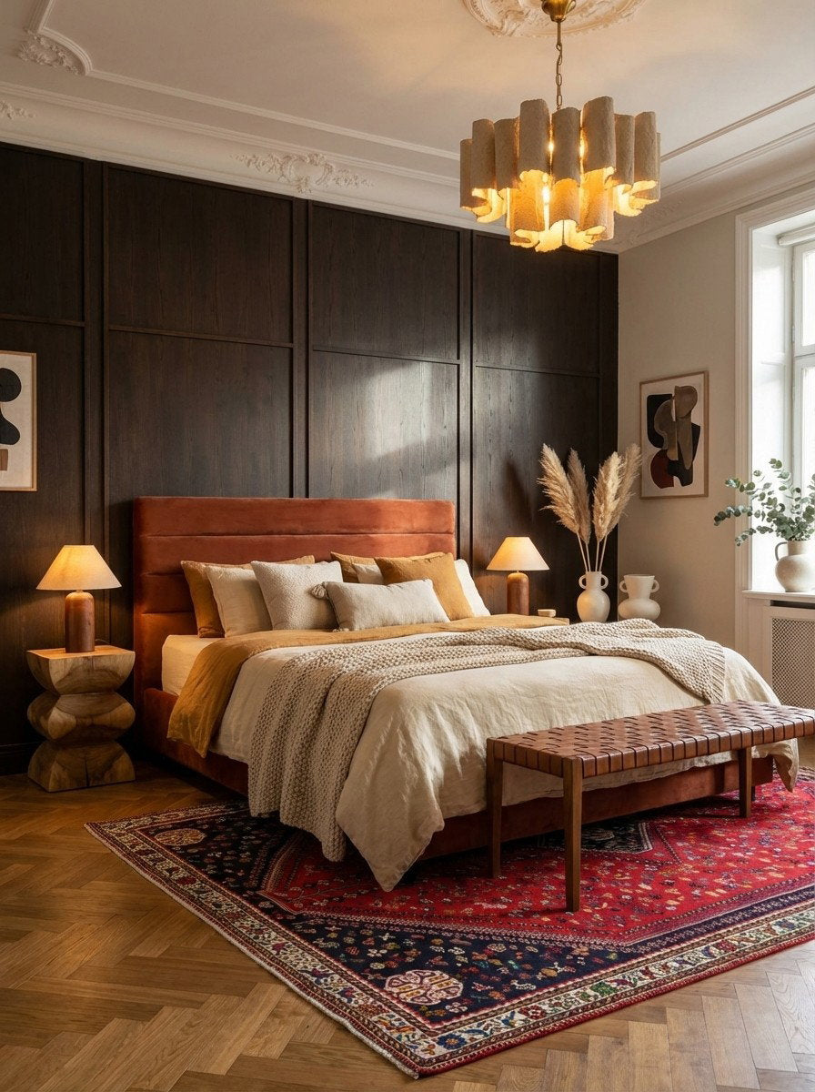 Gashgai — Handgefertigt, 325x212 cm, Beige, 100% Virgin Wool | Back view