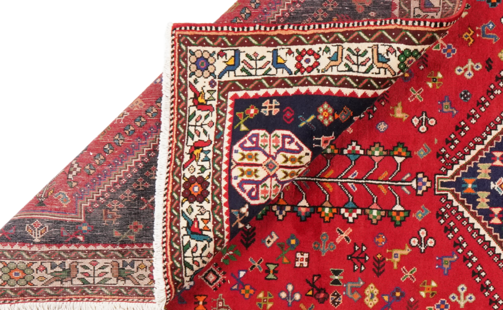 Gashgai — Handgefertigt, 325x212 cm, Beige, 100% Virgin Wool | View 6