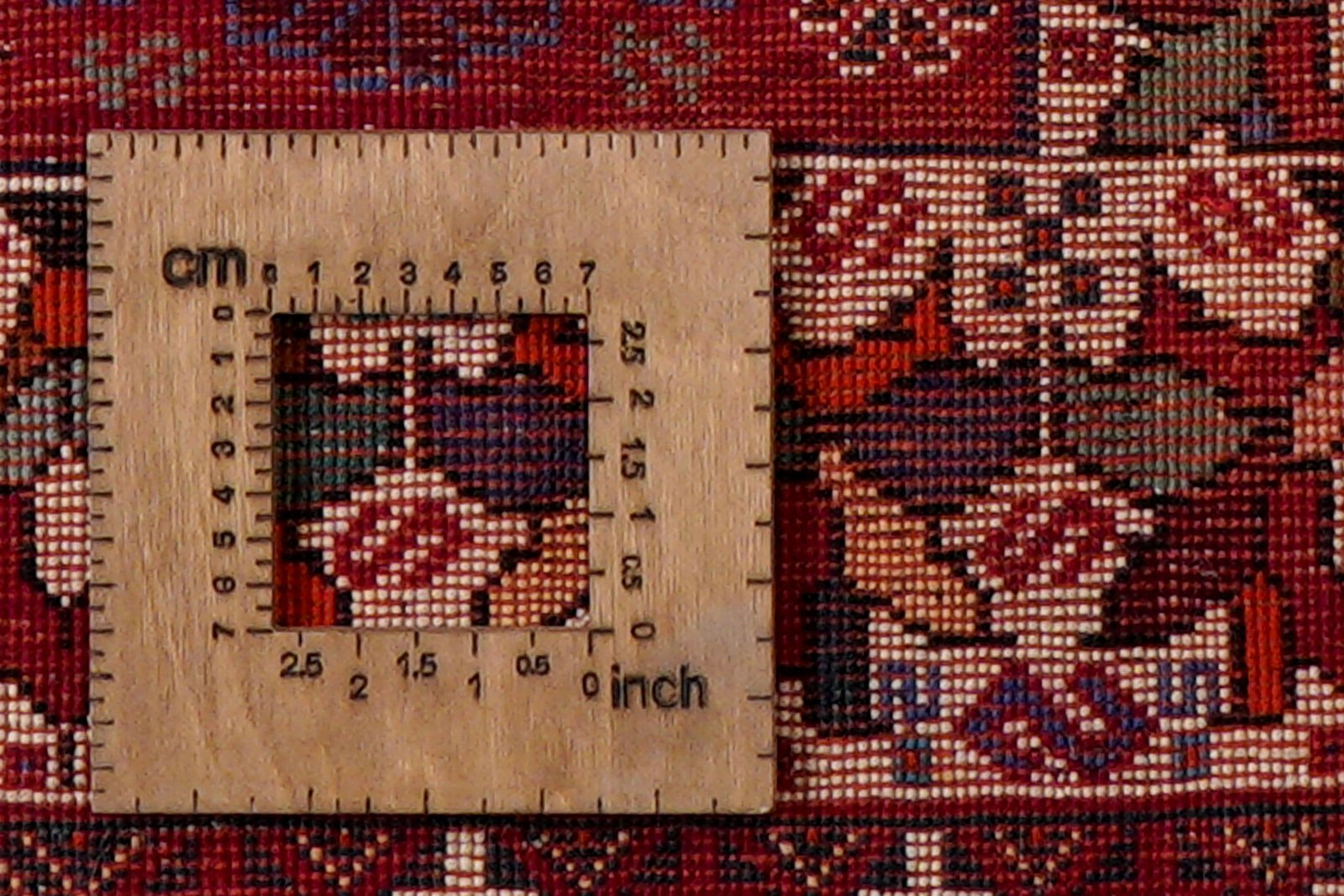 Gashgai — Hand-knotted, 206x297 cm, Red, 100% Virgin Wool | View 8