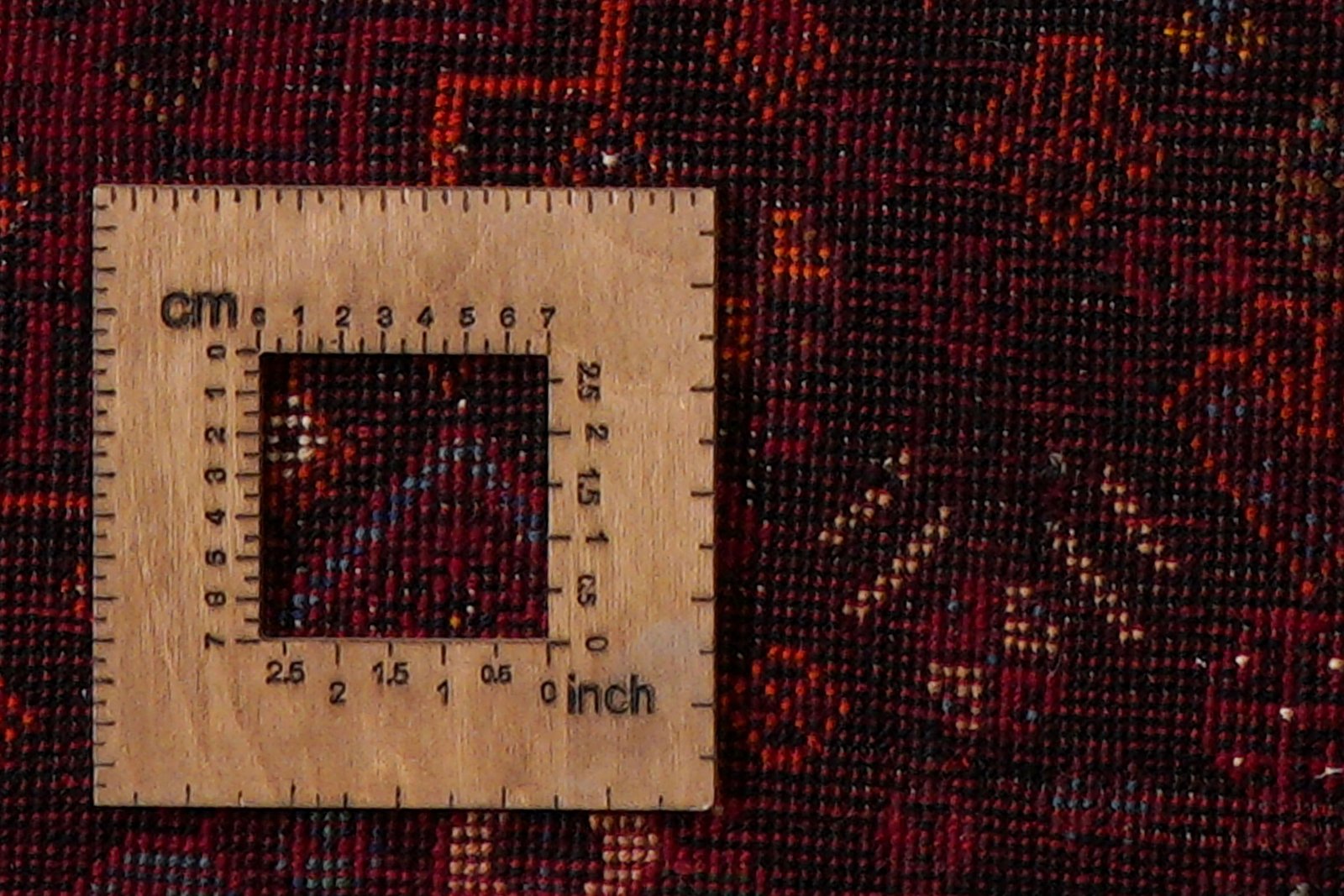 Gashgai — Hand-knotted, 172x255 cm, Red, 100% Virgin Wool | View 8