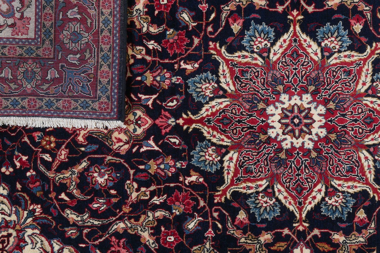 Sarough — Hand-knotted, 137x217 cm, Blue, 100% Virgin Wool | View 7