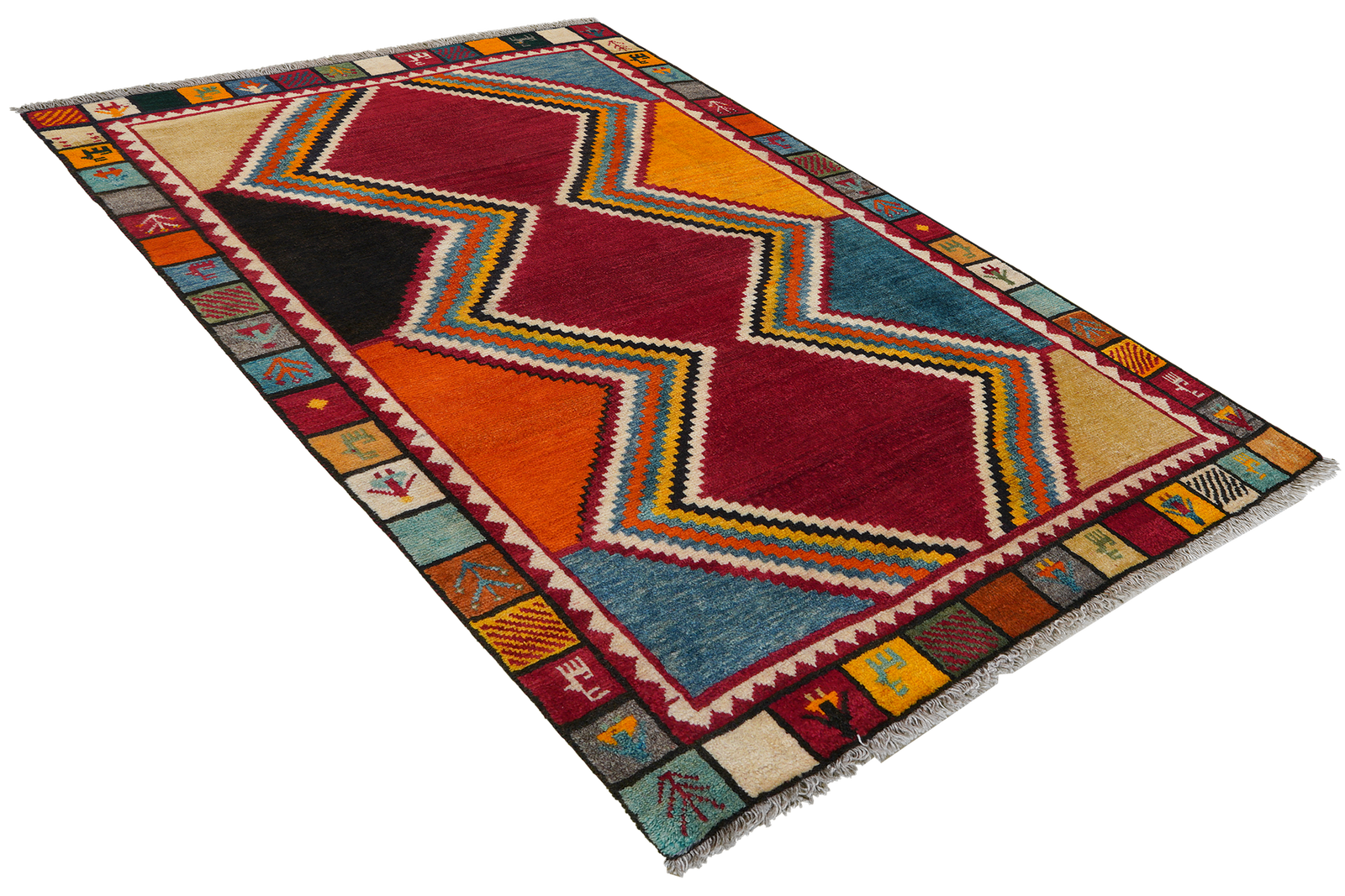 Gashgai — Handgefertigt, 148x101 cm, Bunt, 100% Virgin Wool | View 5