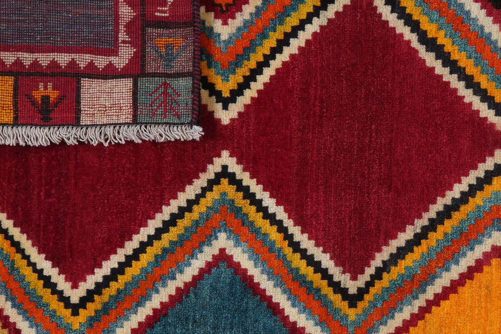 Gashgai — Handgefertigt, 148x101 cm, Bunt, 100% Virgin Wool | View 8