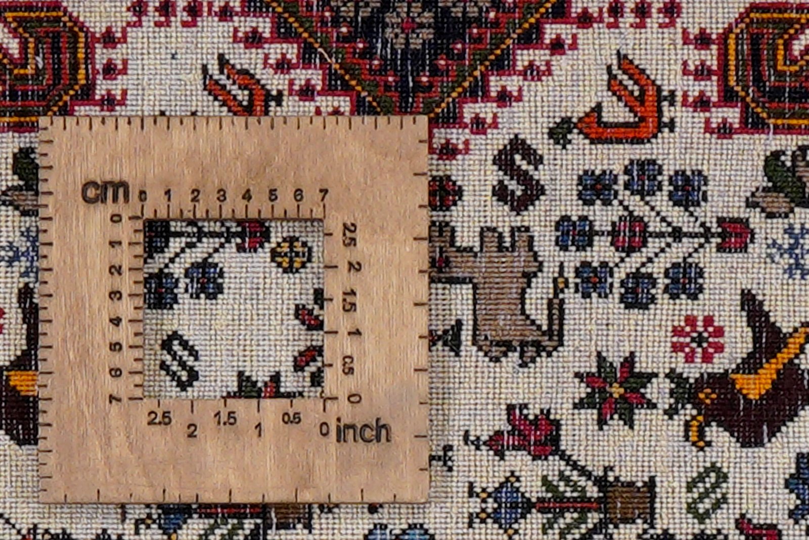 Nasrabad — Hand-knotted, 81x190 cm, Beige, 100% Virgin Wool | View 8