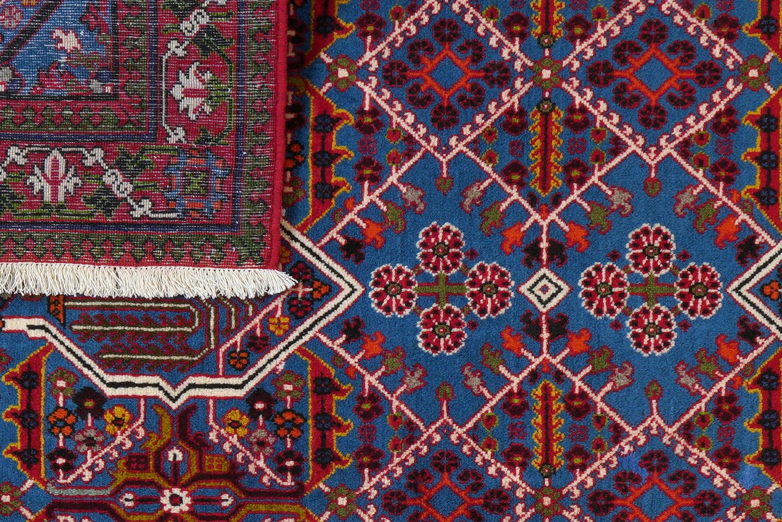 Meymeh — Hand-knotted, 110x158 cm, Blue, 100% Virgin Wool | View 7