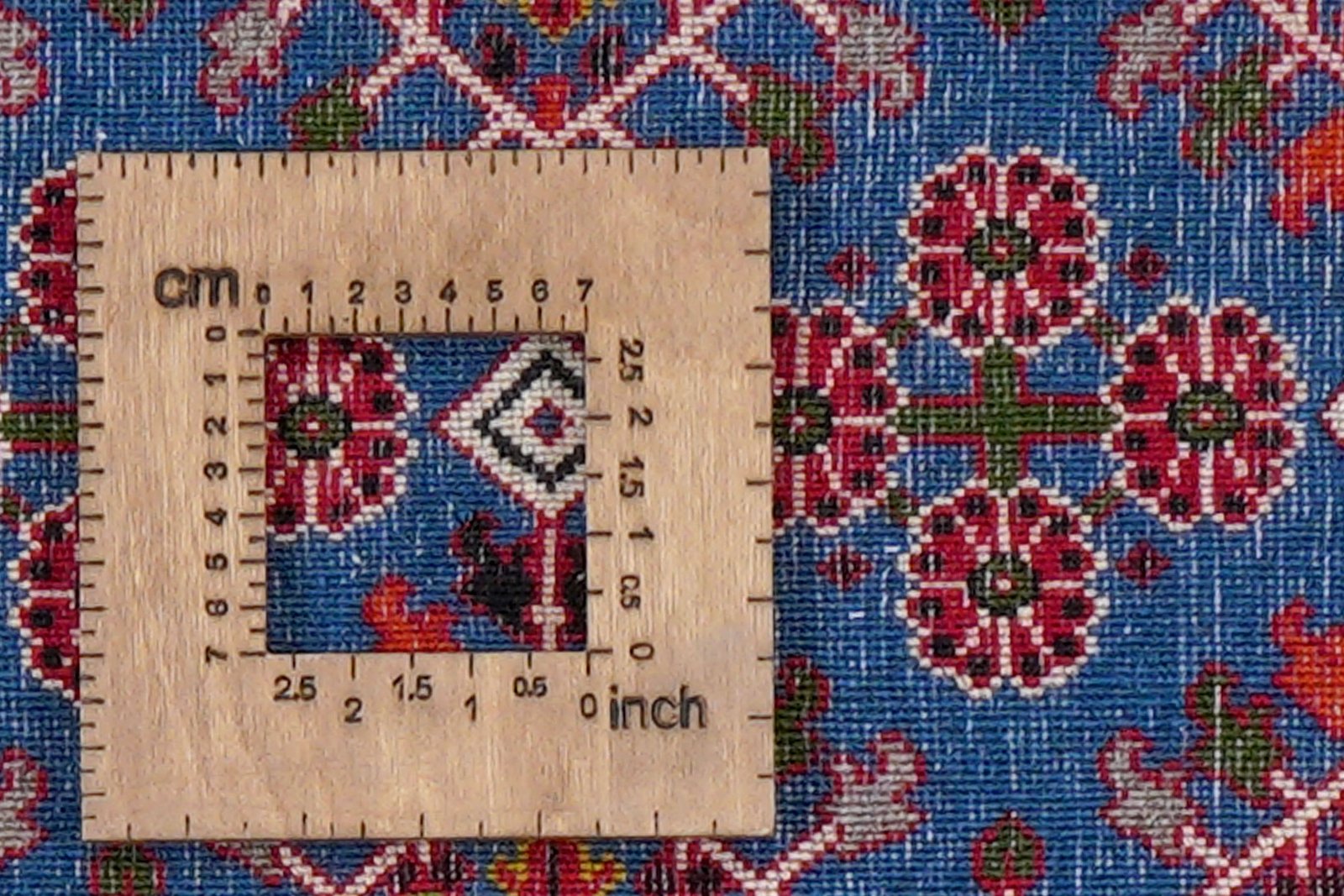 Meymeh — Hand-knotted, 110x158 cm, Blue, 100% Virgin Wool | View 8