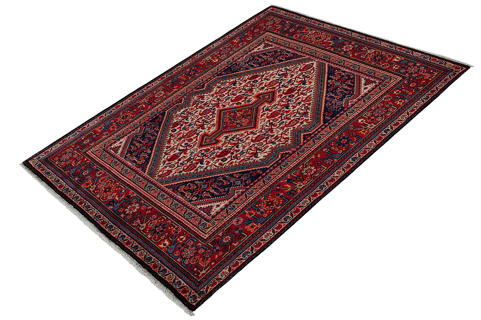 Djozan — Hand-knotted, 108x158 cm, Beige, 100% Virgin Wool | View 5