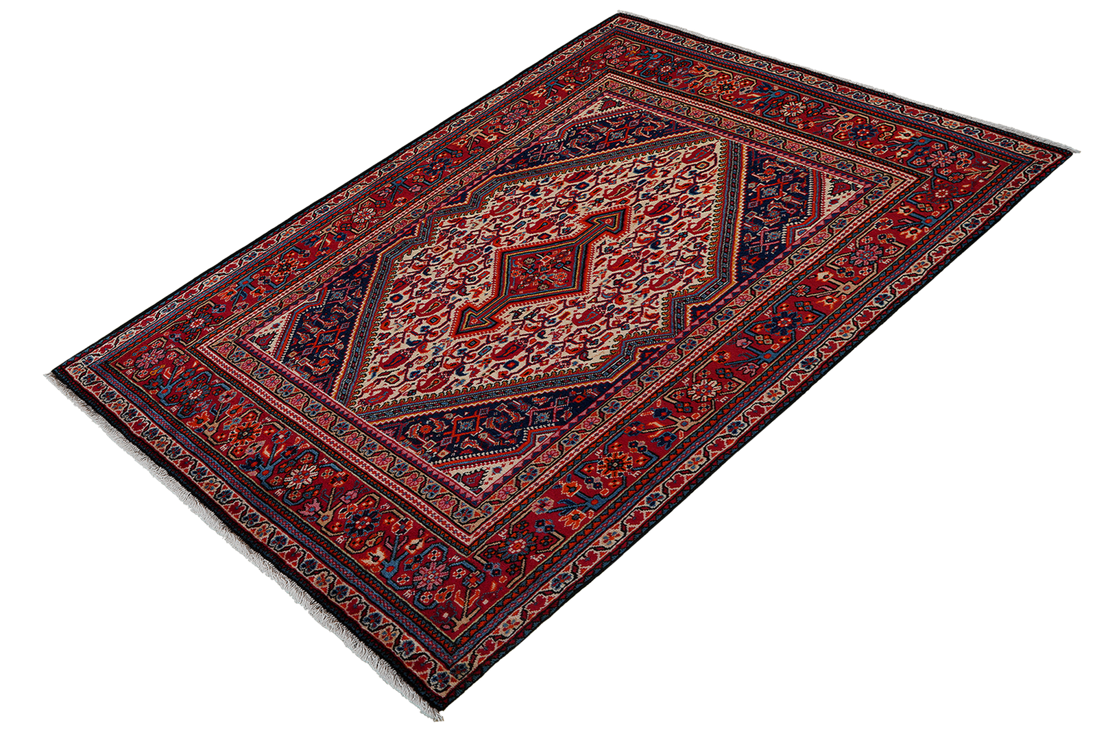 Djozan — Handgefertigt, 158x108 cm, Rot, 100% Virgin Wool | View 6