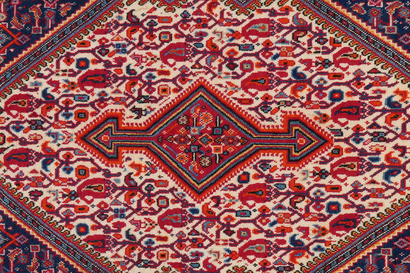 Djozan — Handgefertigt, 158x108 cm, Rot, 100% Virgin Wool | View 7