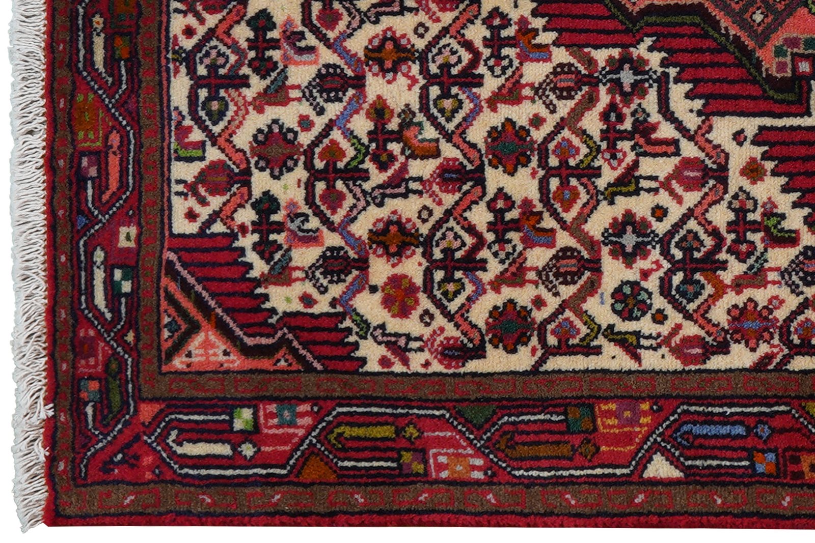 Assadabad — Hand-knotted, 78x126 cm, Beige, 100% Virgin Wool | View 3