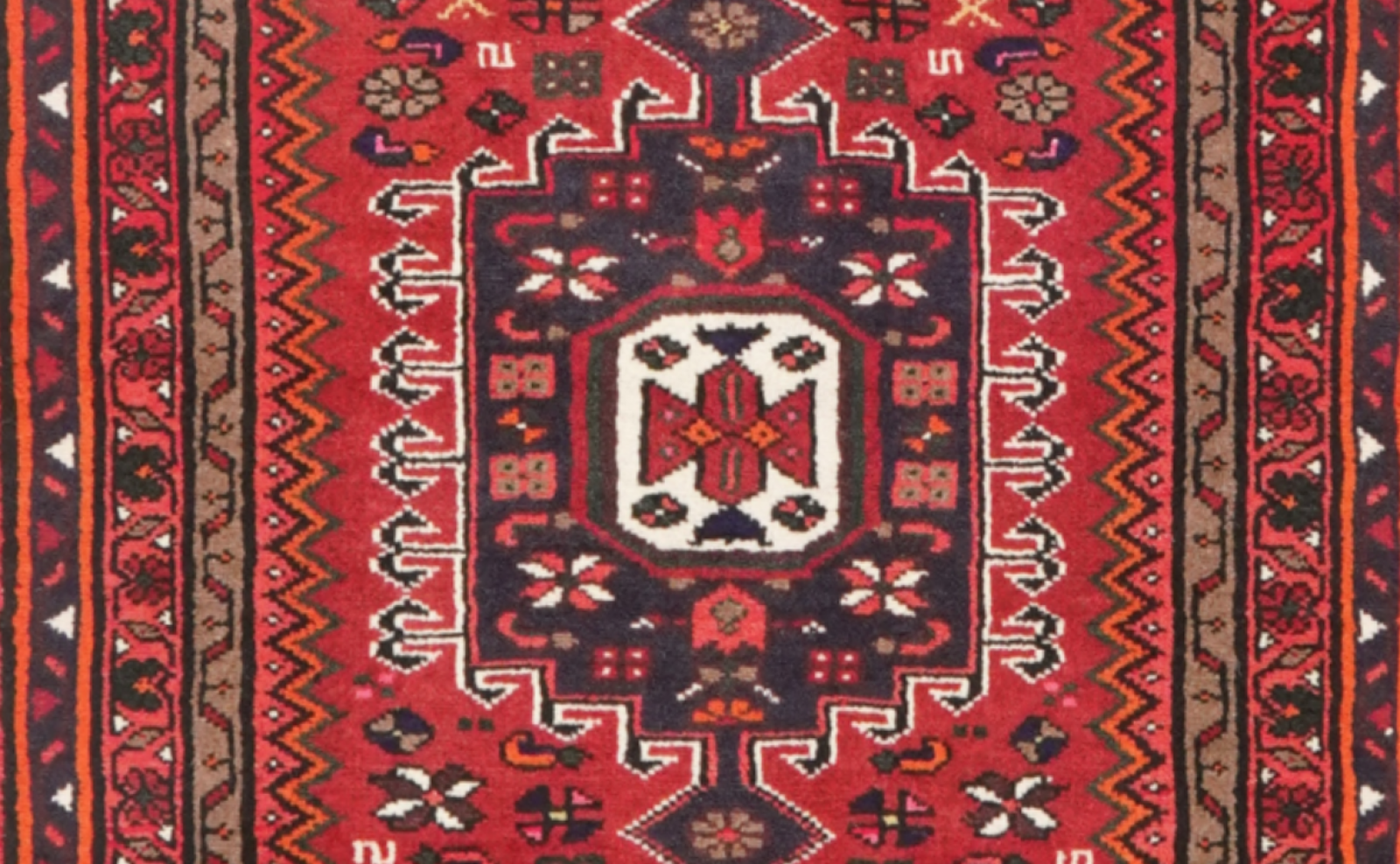 Khamseh — Handgefertigt, 579x80 cm, Rot, 100% Virgin Wool | View 5
