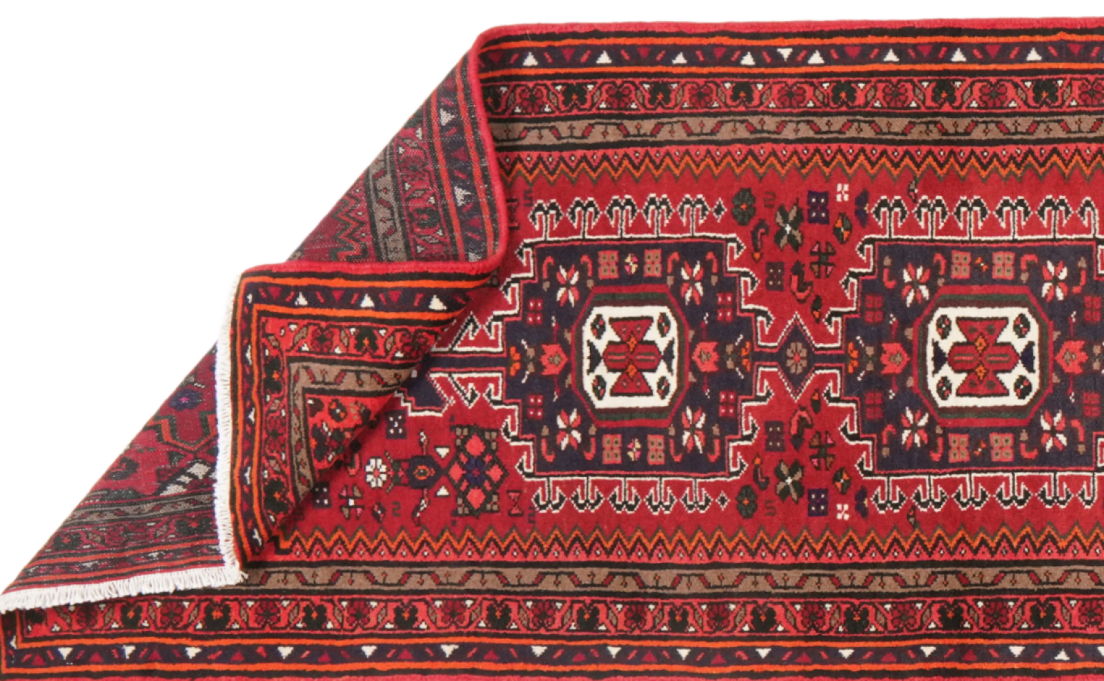 Khamseh — Handgefertigt, 579x80 cm, Rot, 100% Virgin Wool | View 6