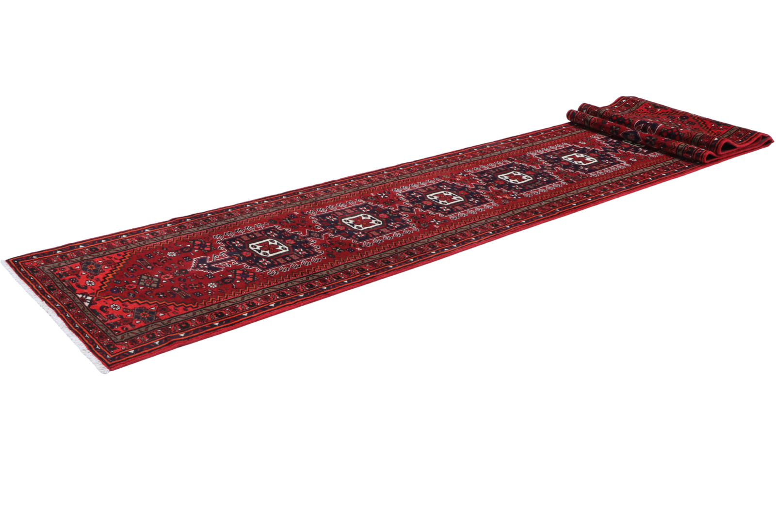 Khamseh — Handgefertigt, 579x80 cm, Rot, 100% Virgin Wool | View 7