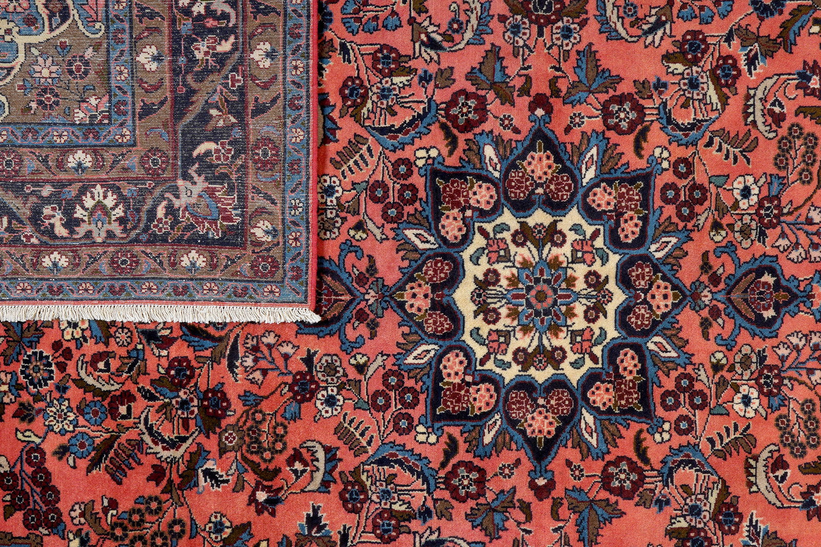 Mehreban — Handgefertigt, 295x213 cm, Blau, 100% Virgin Wool | View 8