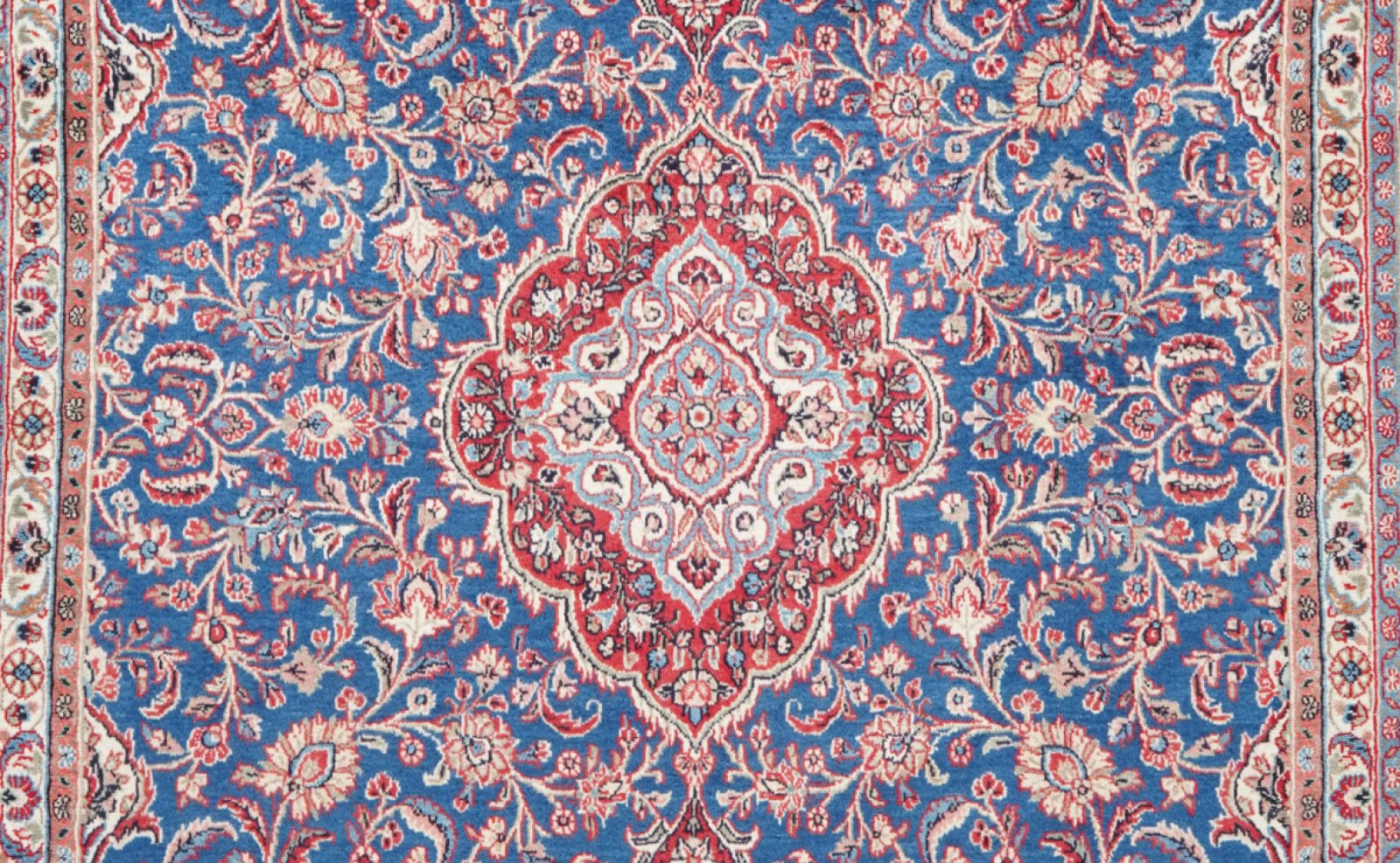 Ekbatan — Hand-knotted, 274x363 cm, Blue, 100% Virgin Wool | View 4